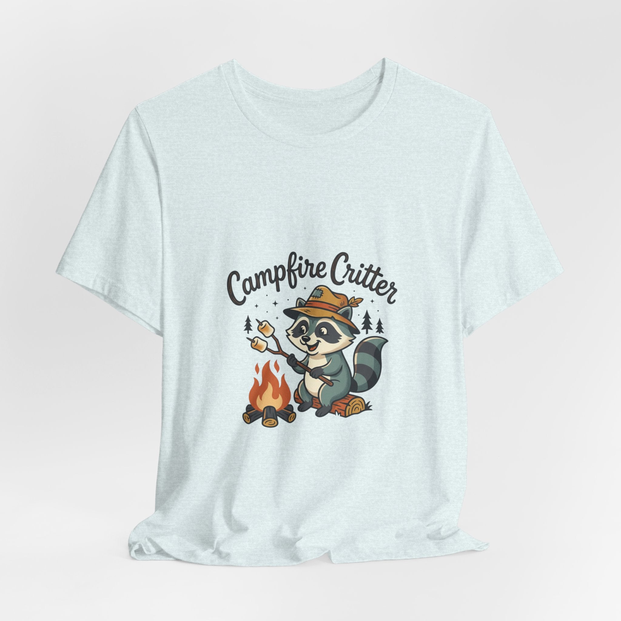 Campfire Critter T‑Shirt — Cute Raccoon Camping Tee