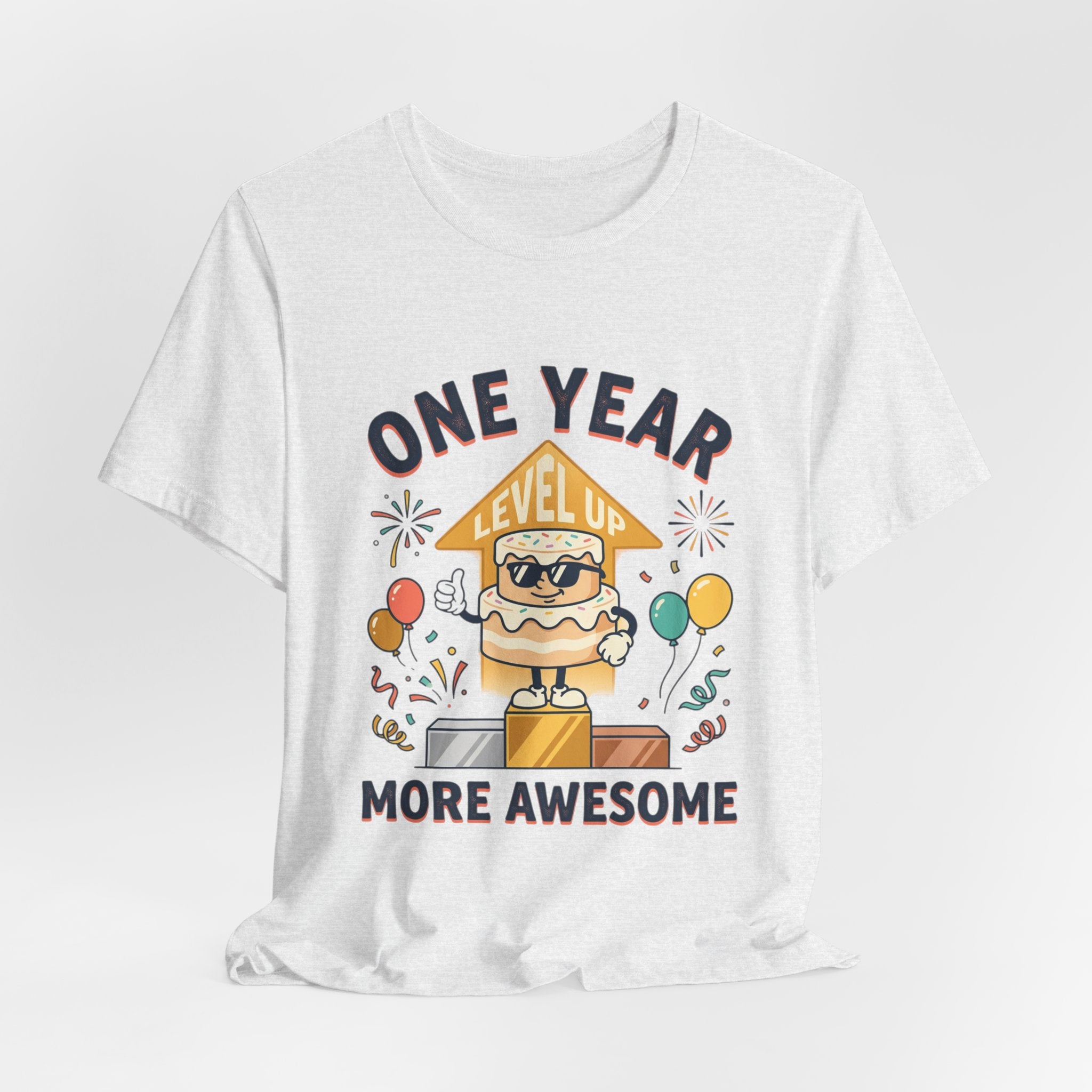 Birthday Baby Tee — "One Year More Awesome" 1st Birthday Shirt