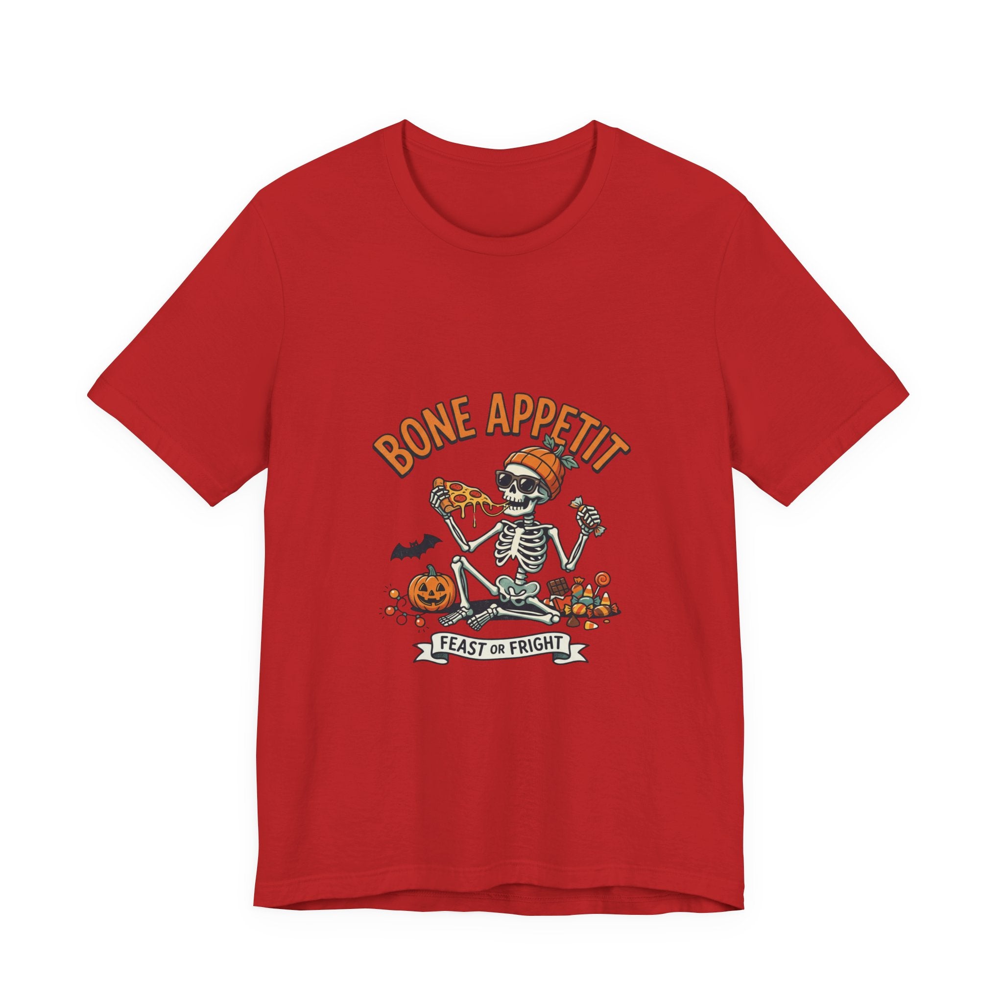 Bone Appetit Halloween T-Shirt — Skeleton Feast of Fright Tee