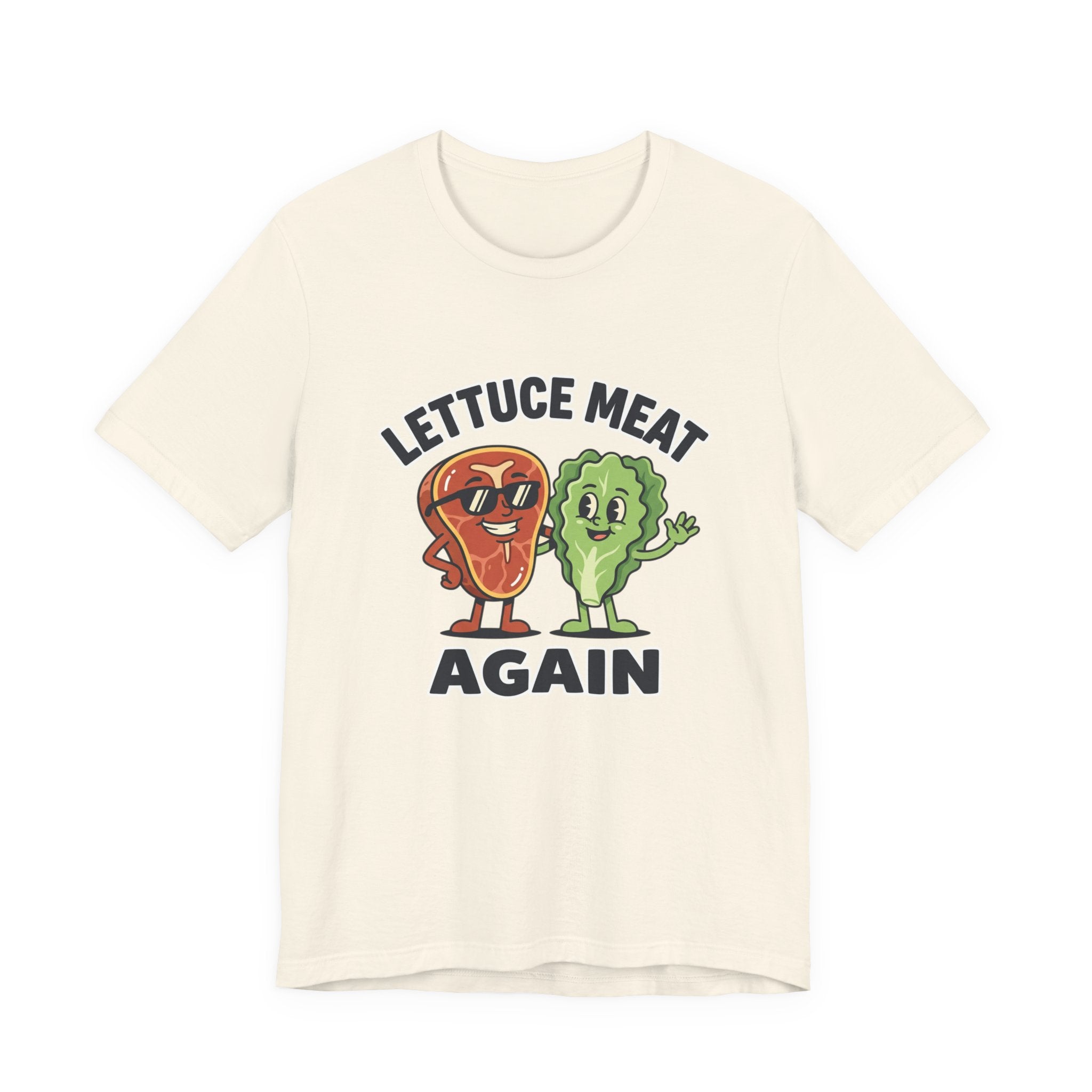 Lettuce Meat Again Tee — Funny Vegan/Meat-Lover Graphic T-Shirt