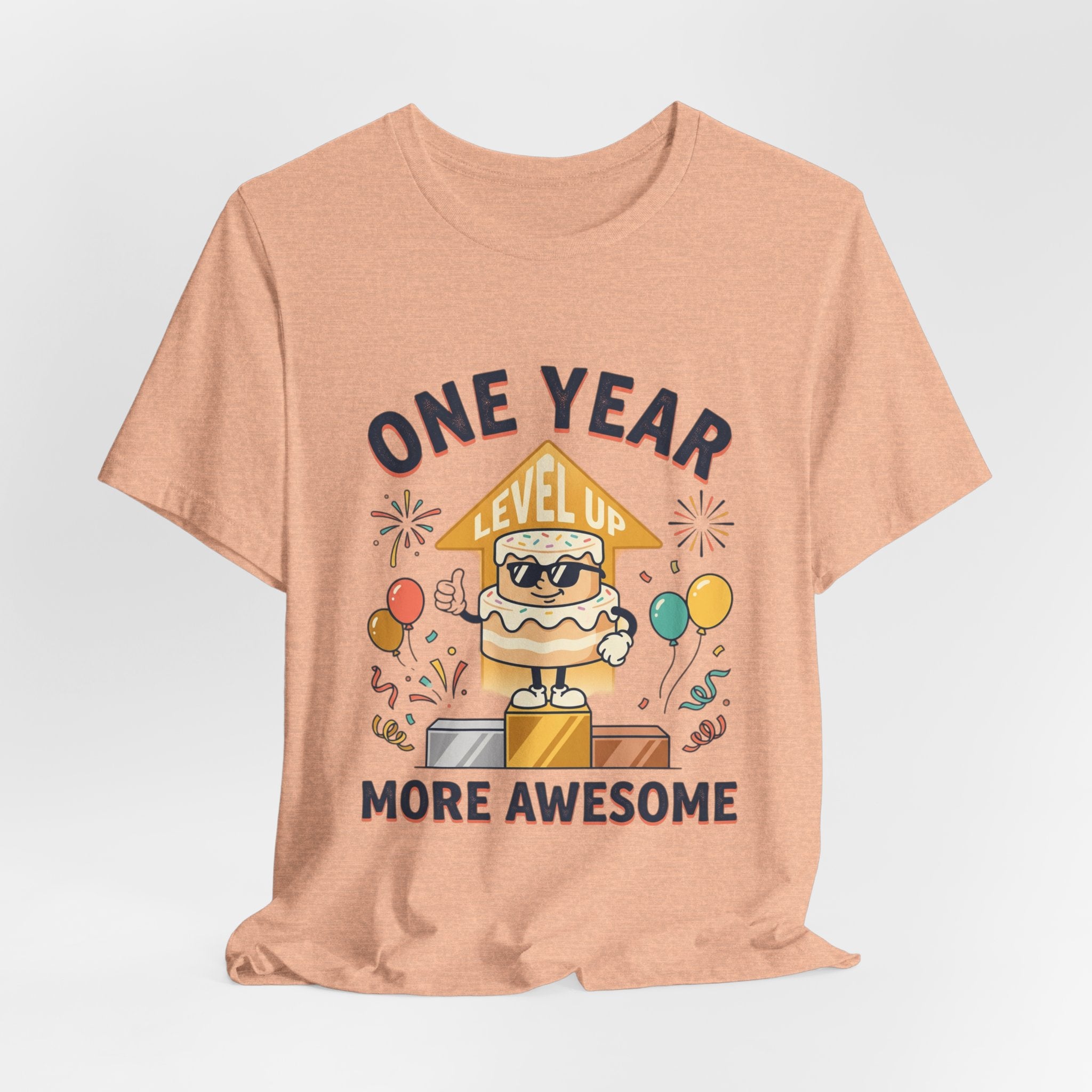 Birthday Baby Tee — "One Year More Awesome" 1st Birthday Shirt