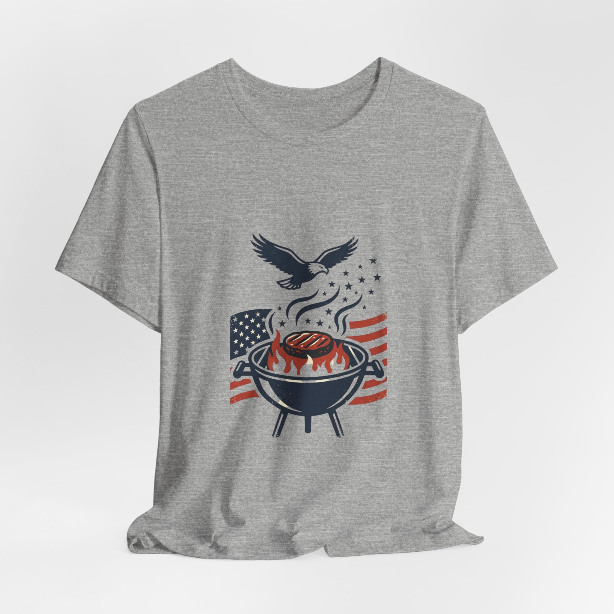 Faith & Freedom BBQ Tee | Patriotic vintage Americana July 4th