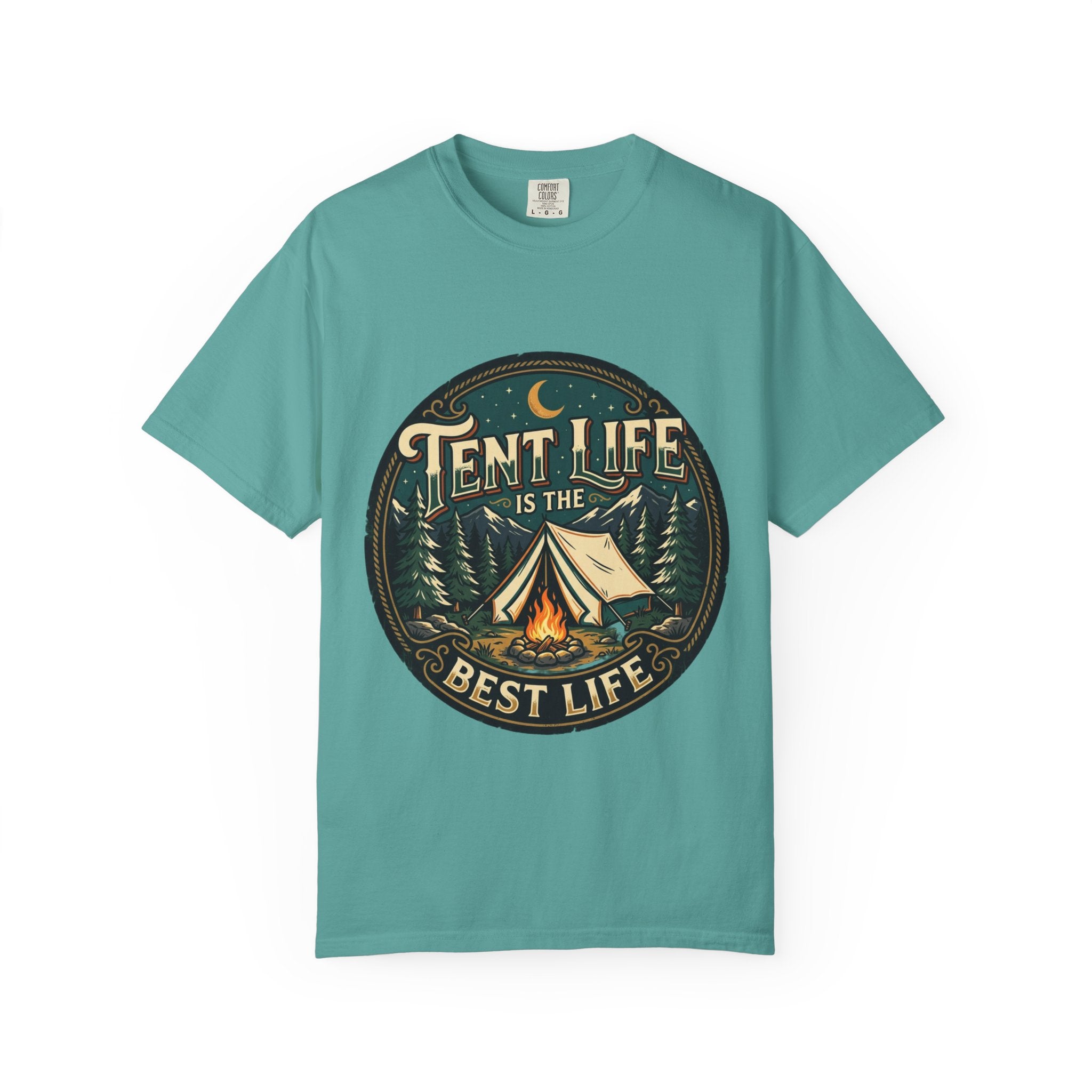Tent Life T-Shirt — 'Tent Life is the Best Life' Camping Graphic Tee