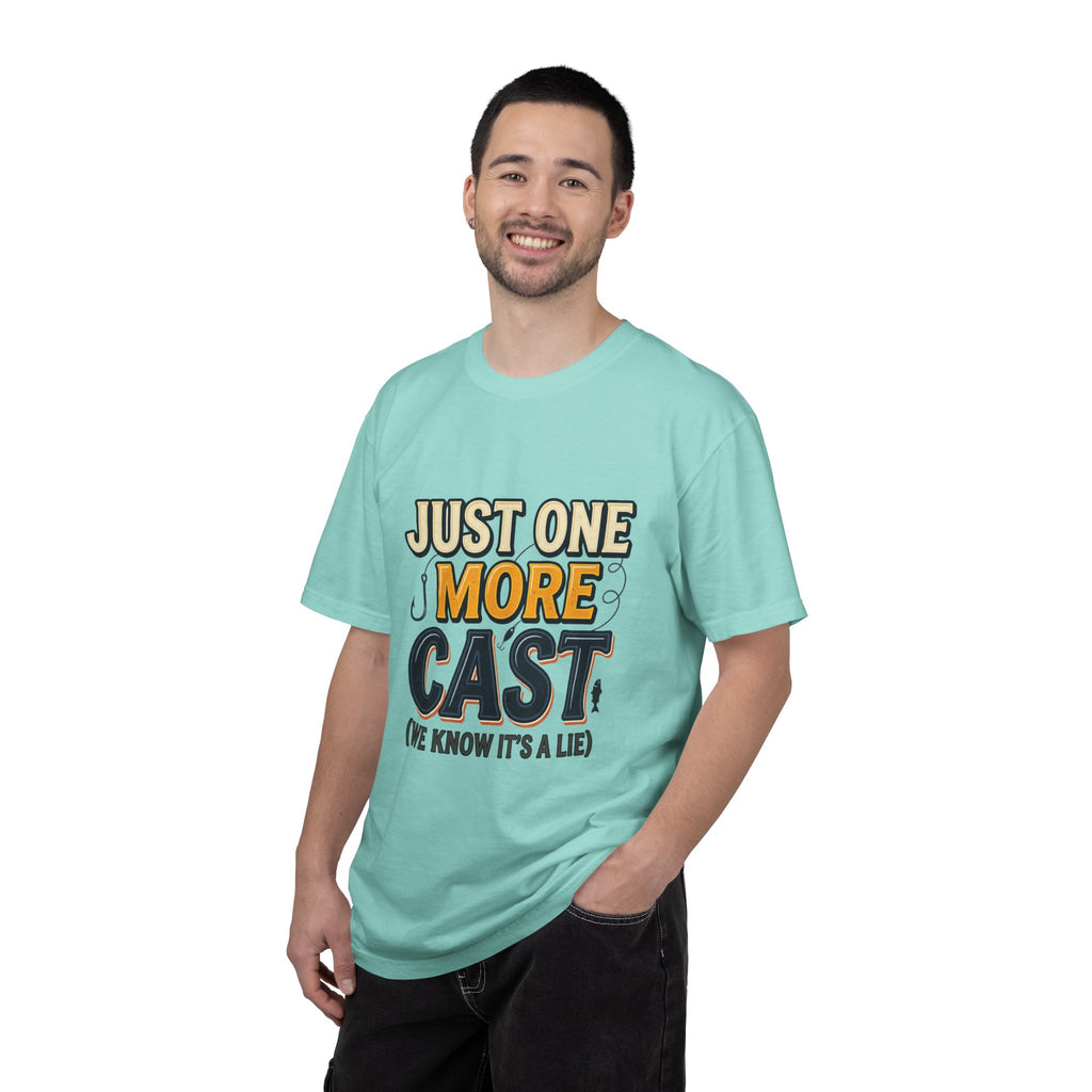 Fishing T-Shirt — "Just One More Cast (We Know It's A Lie)" Graphic Tee