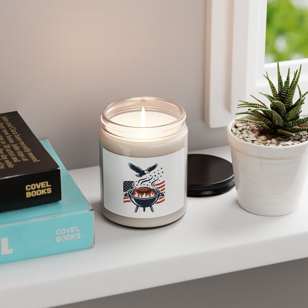 Liberty & Faith BBQ Candle, Scented Soy Candle | Patriotic, July 4th