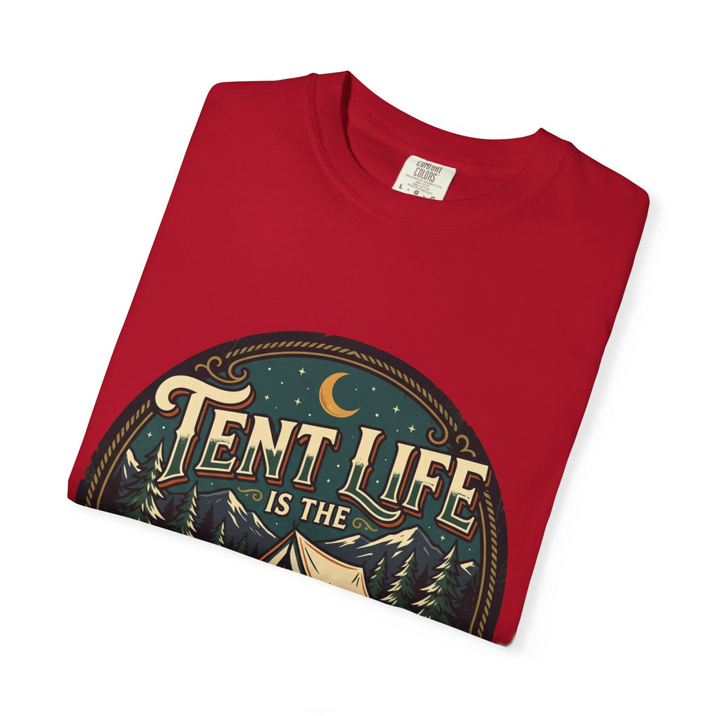 Tent Life T-Shirt — 'Tent Life is the Best Life' Camping Graphic Tee