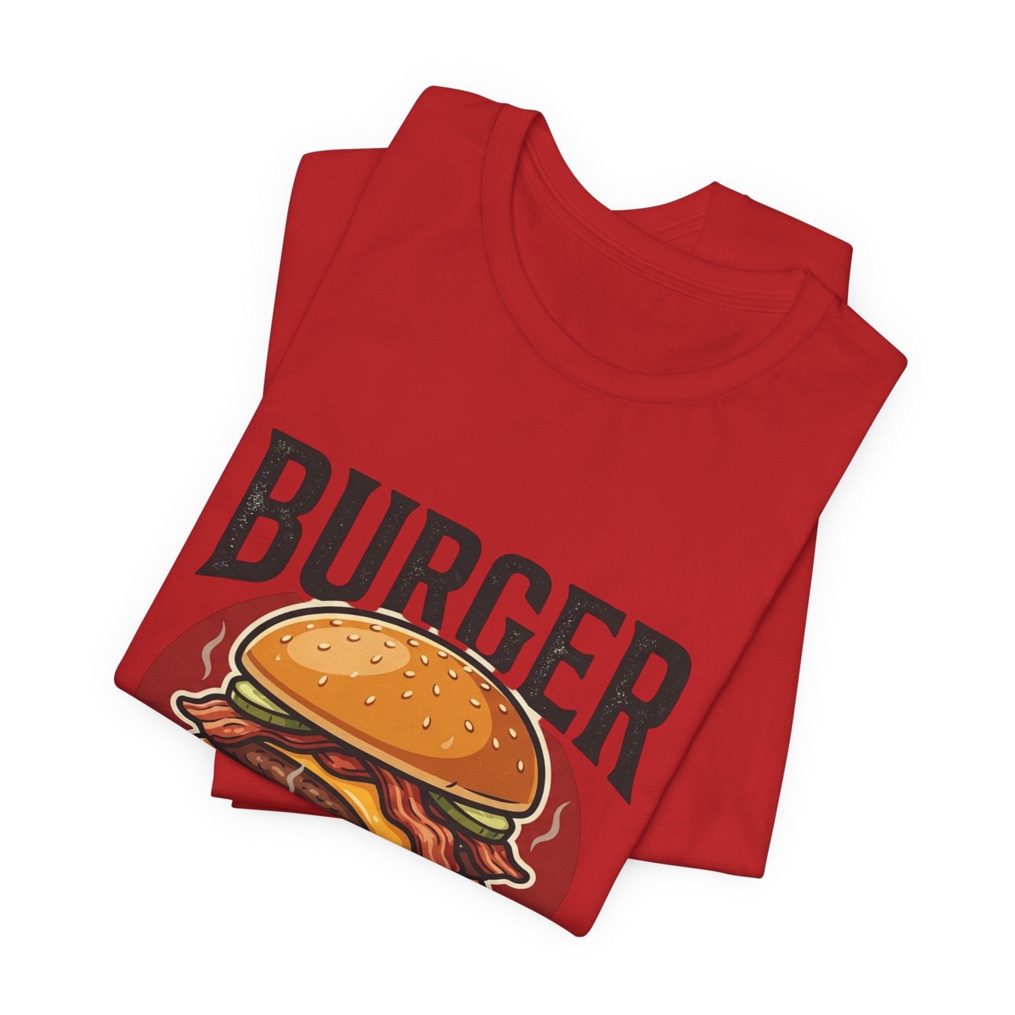 Burger Enthusiast T-Shirt — Retro Cheeseburger Graphic Tee for Foodies