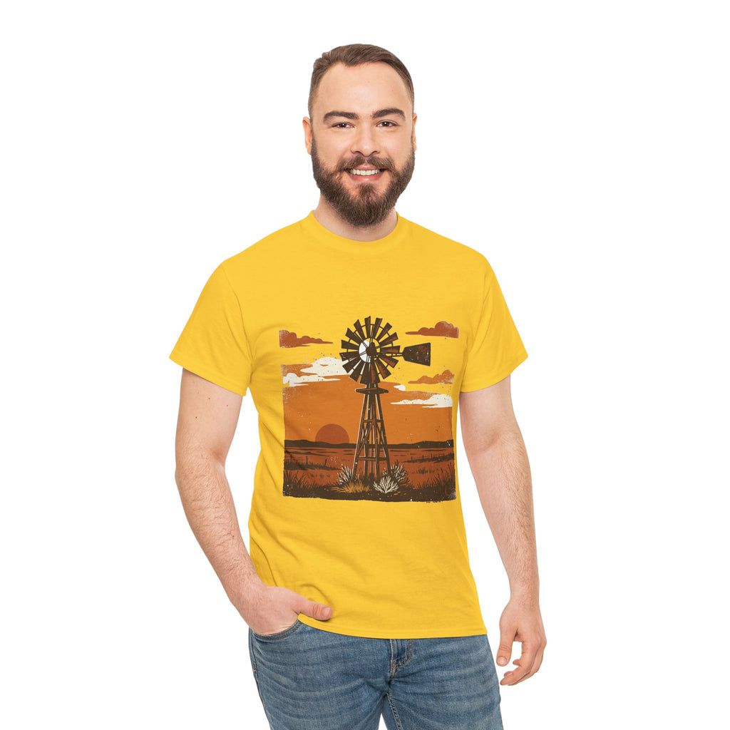 Windmill Sunset T-Shirt