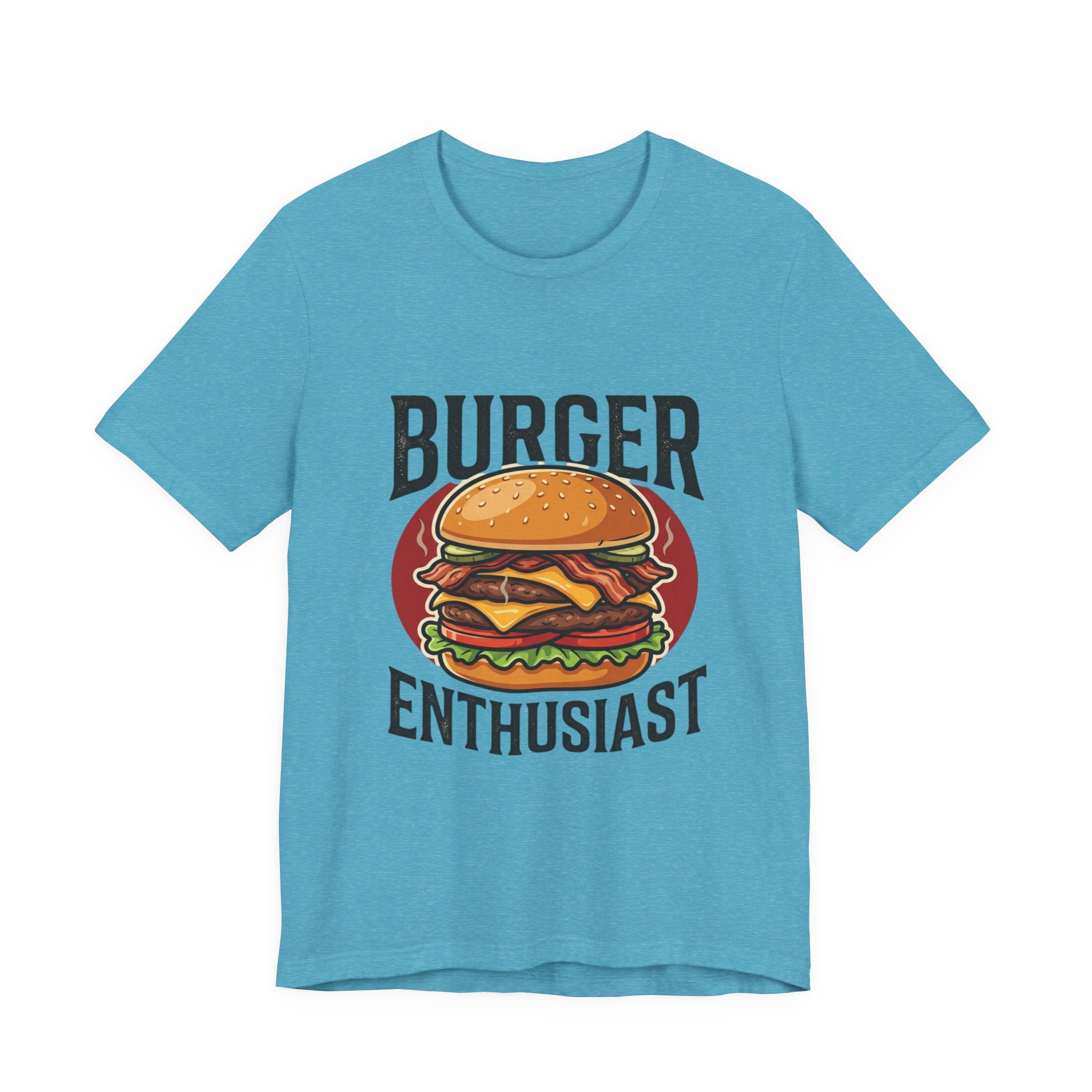 Burger Enthusiast T-Shirt — Retro Cheeseburger Graphic Tee for Foodies