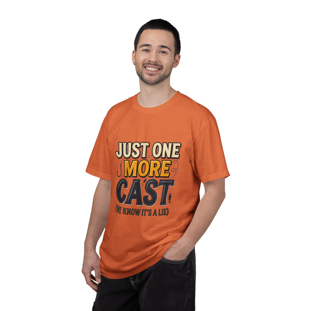 Fishing T-Shirt — "Just One More Cast (We Know It's A Lie)" Graphic Tee