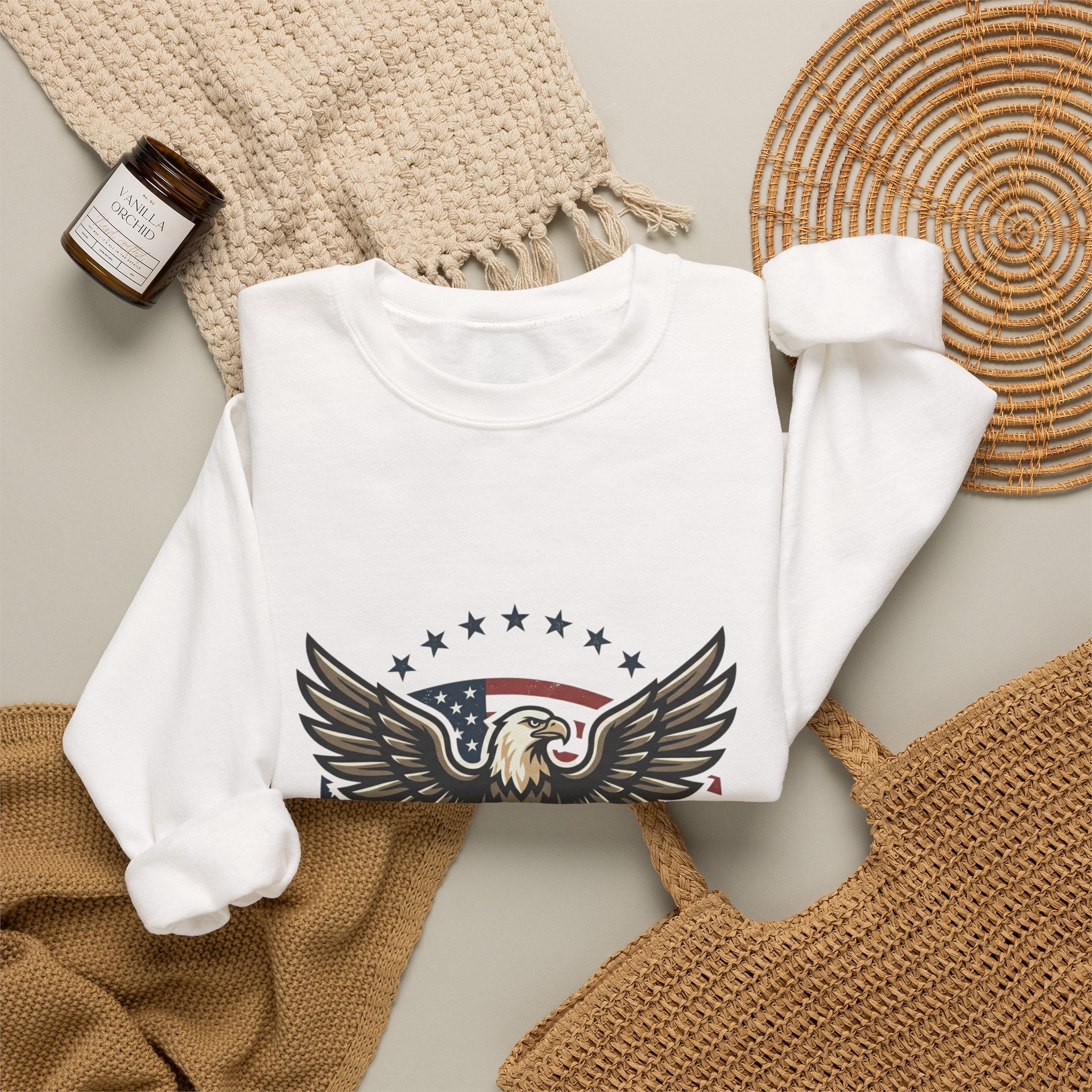 Liberty Eagle 1776 Sweatshirt | Faith-based Patriotic, Vintage Americana