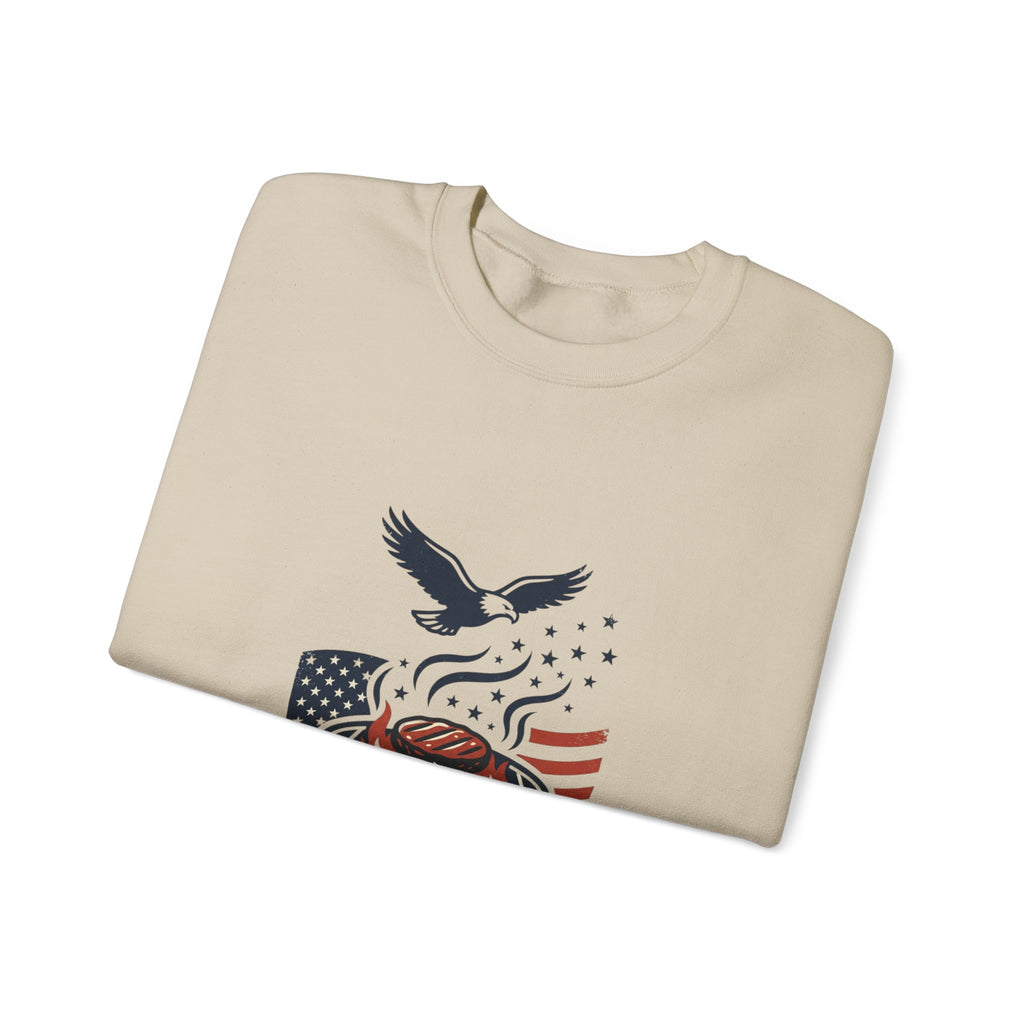 Liberty & Faith BBQ Sweatshirt | patriotic, vintage Americana