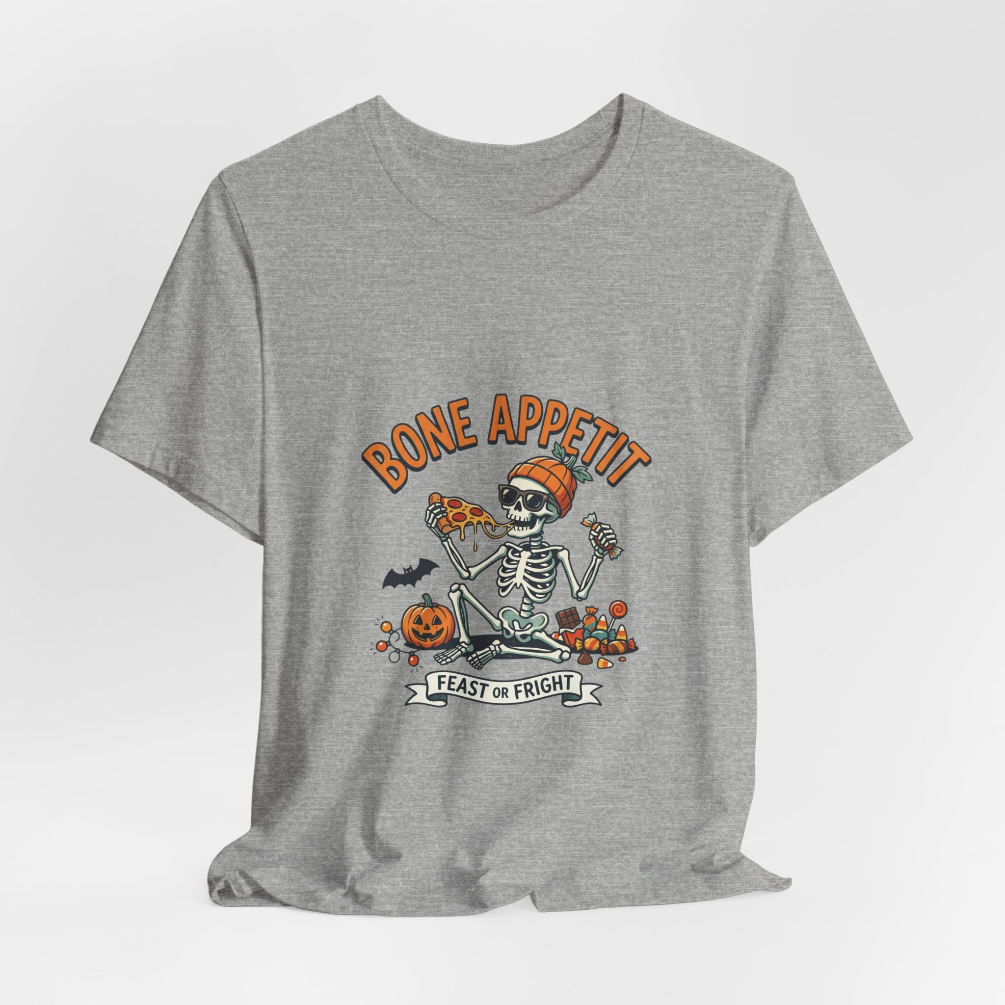 Bone Appetit Halloween T-Shirt — Skeleton Feast of Fright Tee