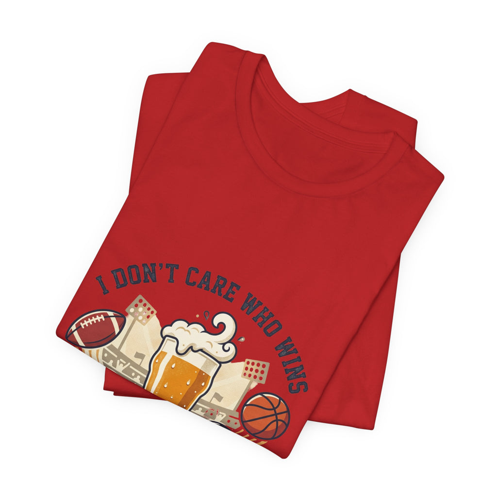 I'm Just Here for the Beer T-Shirt — Funny Sports Fan Beer Tee