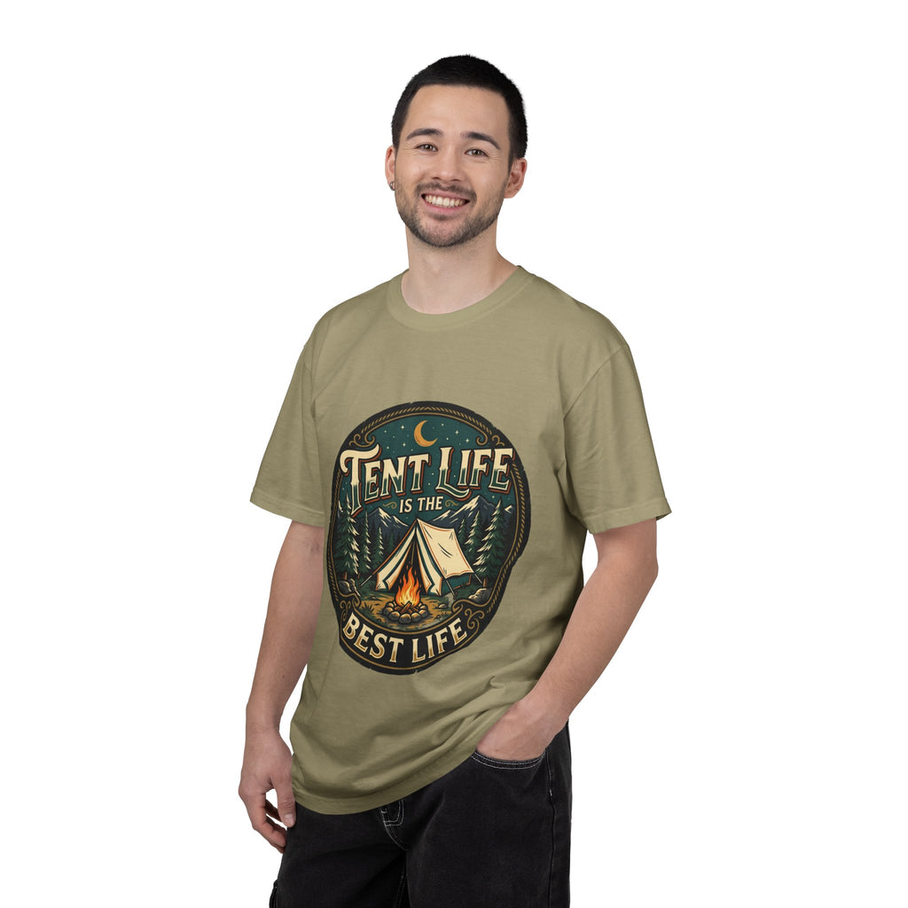 Tent Life T-Shirt — 'Tent Life is the Best Life' Camping Graphic Tee