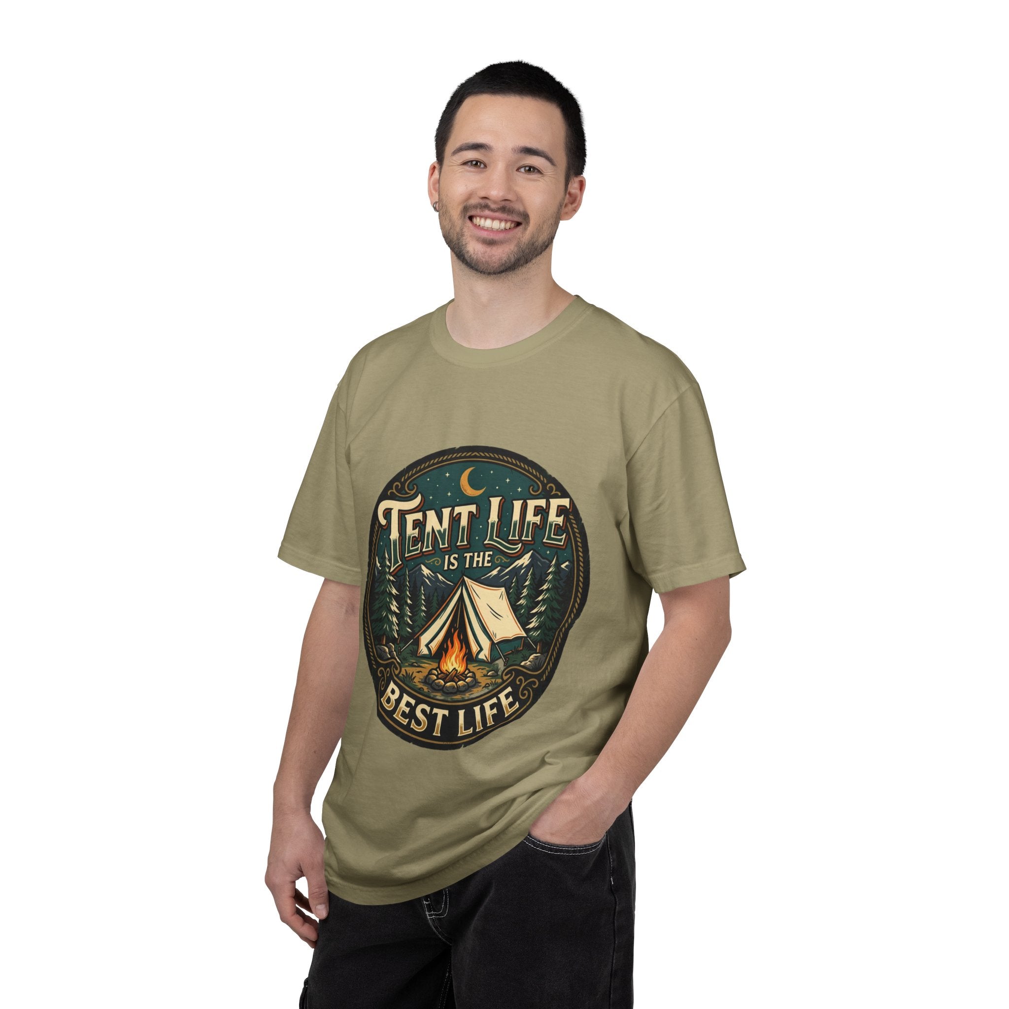 Tent Life T-Shirt — 'Tent Life is the Best Life' Camping Graphic Tee