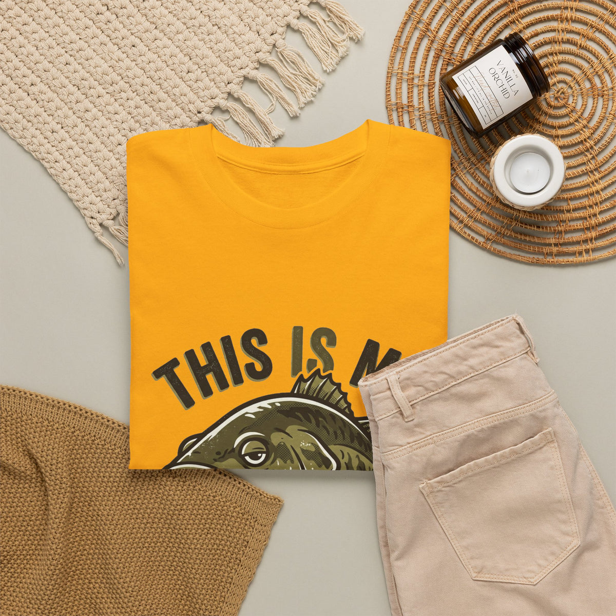 Resting Bass Face Fishing T-Shirt