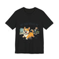 My Dog Walks Me Corgi T-Shirt — Funny Dog Lover Tee