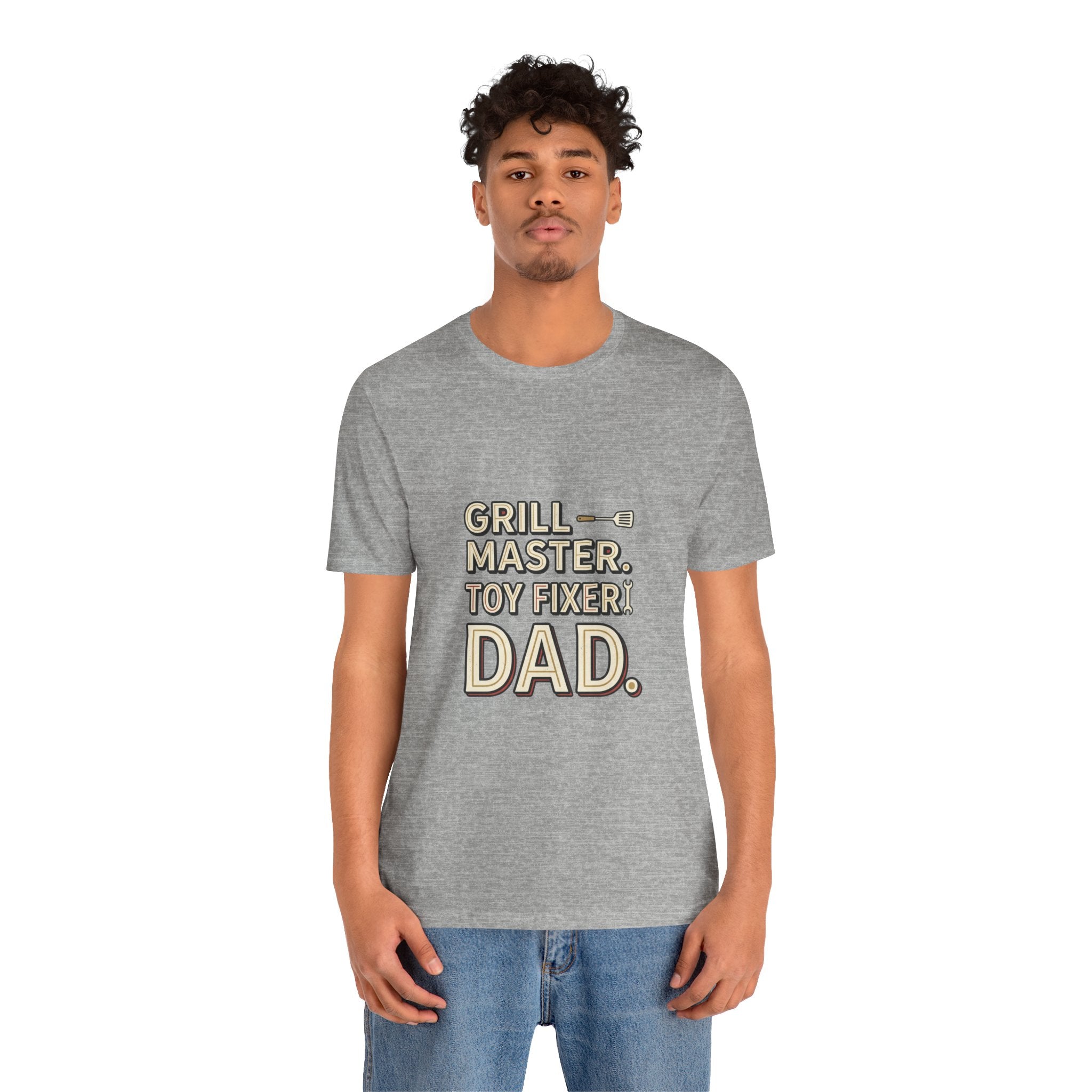 Dad T-Shirt - "Grill Master. Toy Fixer. Dad." Funny Father's Day Tee