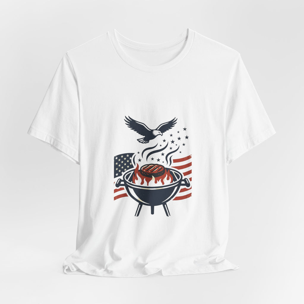 Faith & Freedom BBQ Tee | Patriotic vintage Americana July 4th