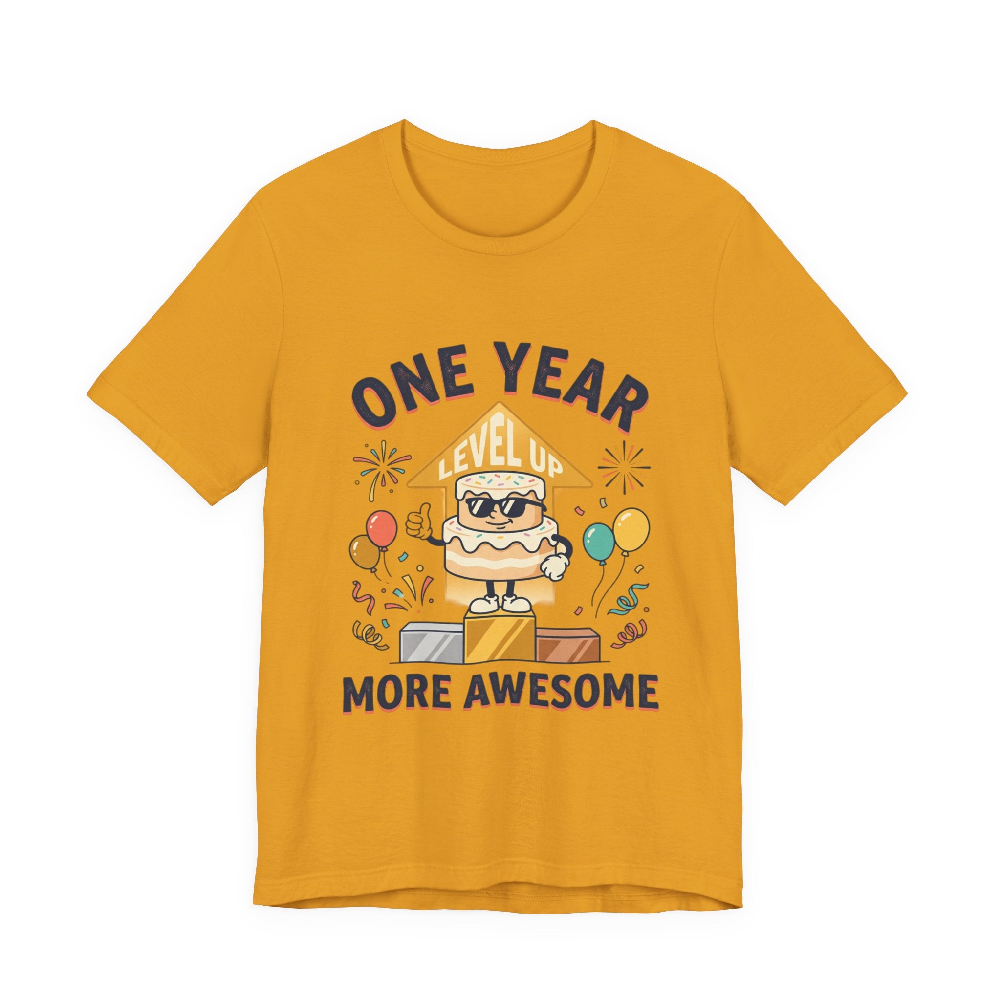 Birthday Baby Tee — "One Year More Awesome" 1st Birthday Shirt