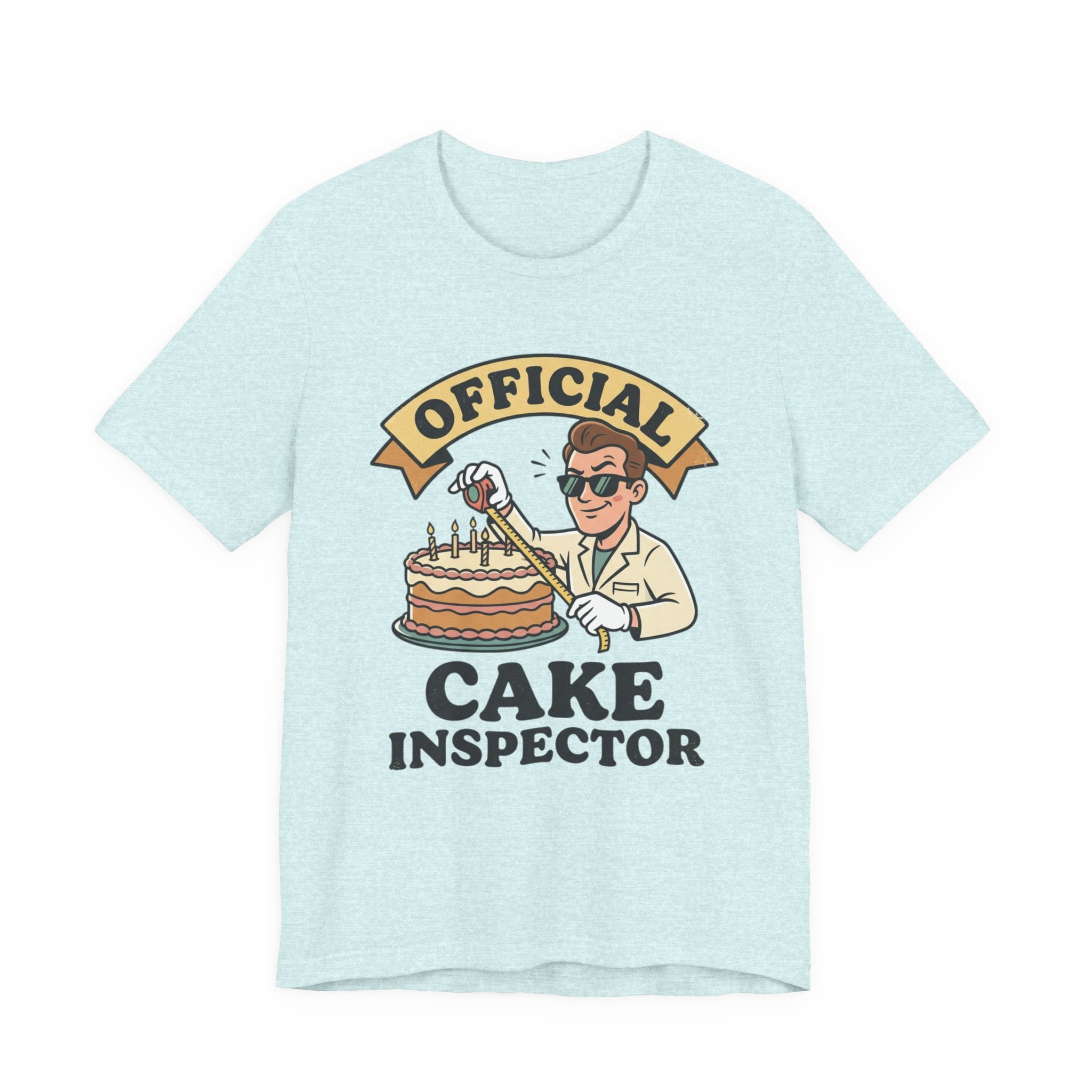 Cake Inspector T-Shirt — "Official Cake Inspector" Funny Baking Tee