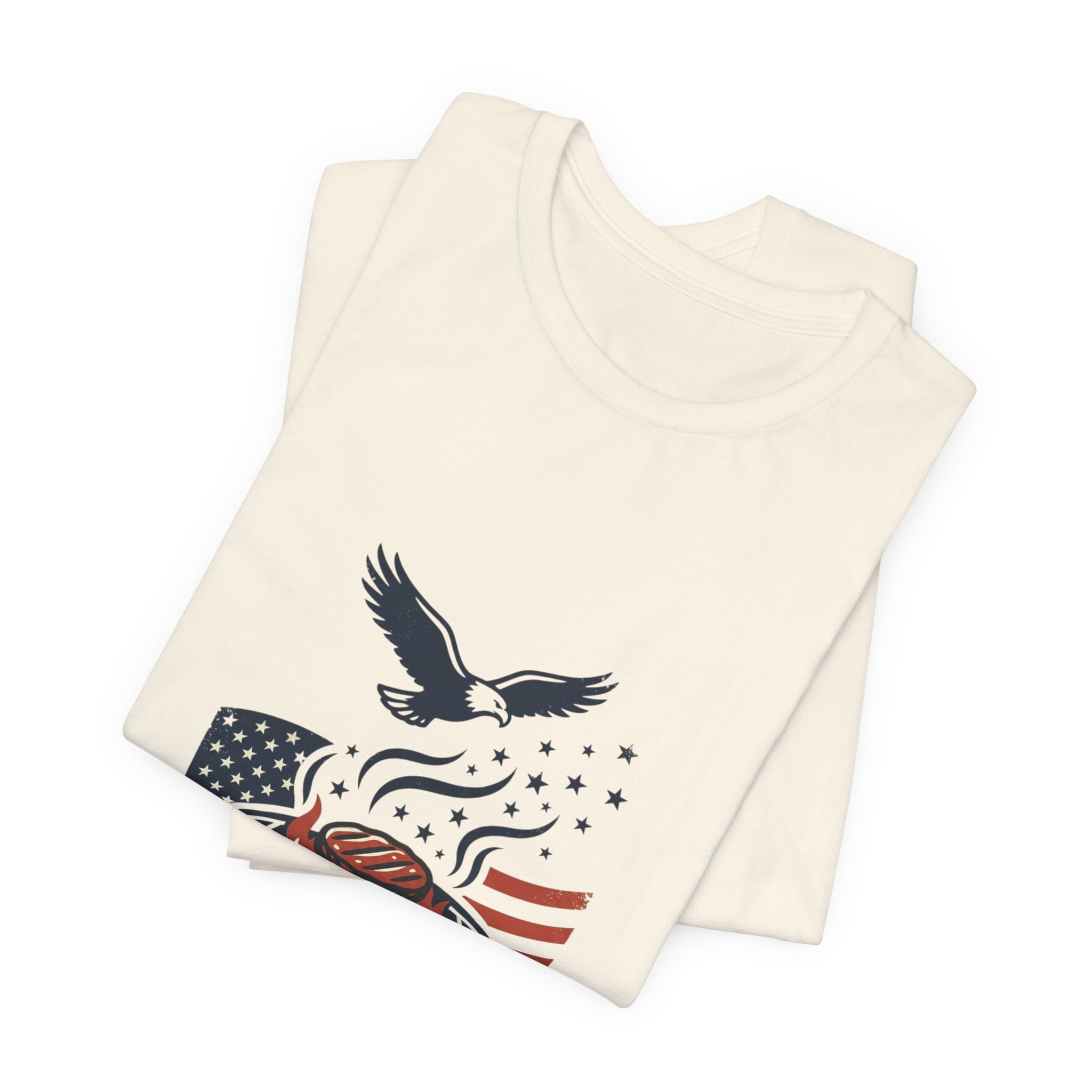 Faith & Freedom BBQ Tee | Patriotic vintage Americana July 4th