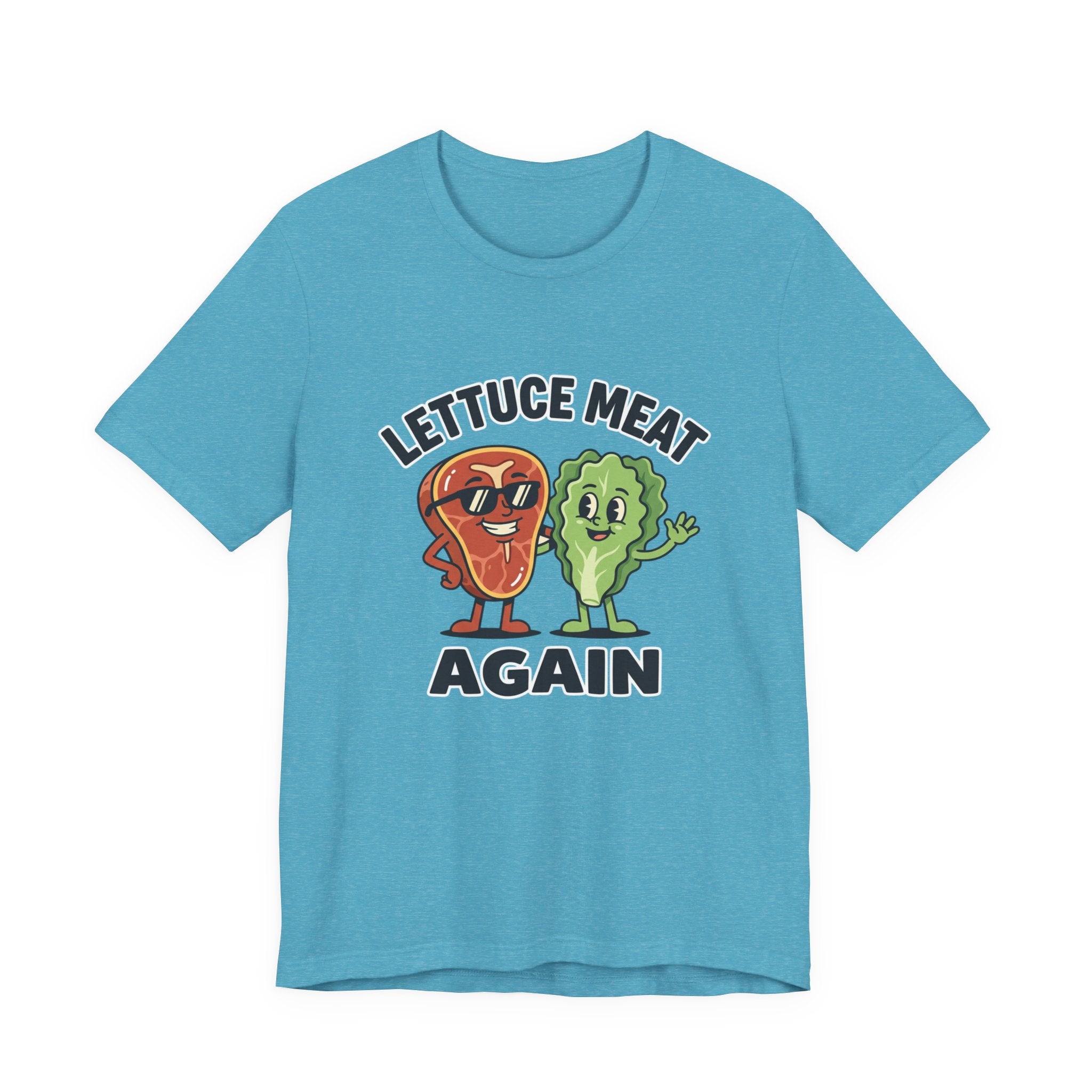 Lettuce Meat Again Tee — Funny Vegan/Meat-Lover Graphic T-Shirt