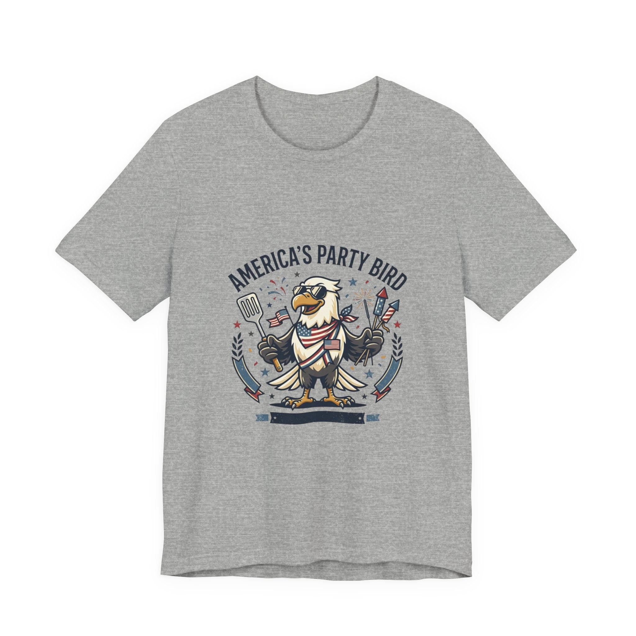 America's Party Bird T-Shirt — Patriotic Eagle BBQ & Fireworks Tee