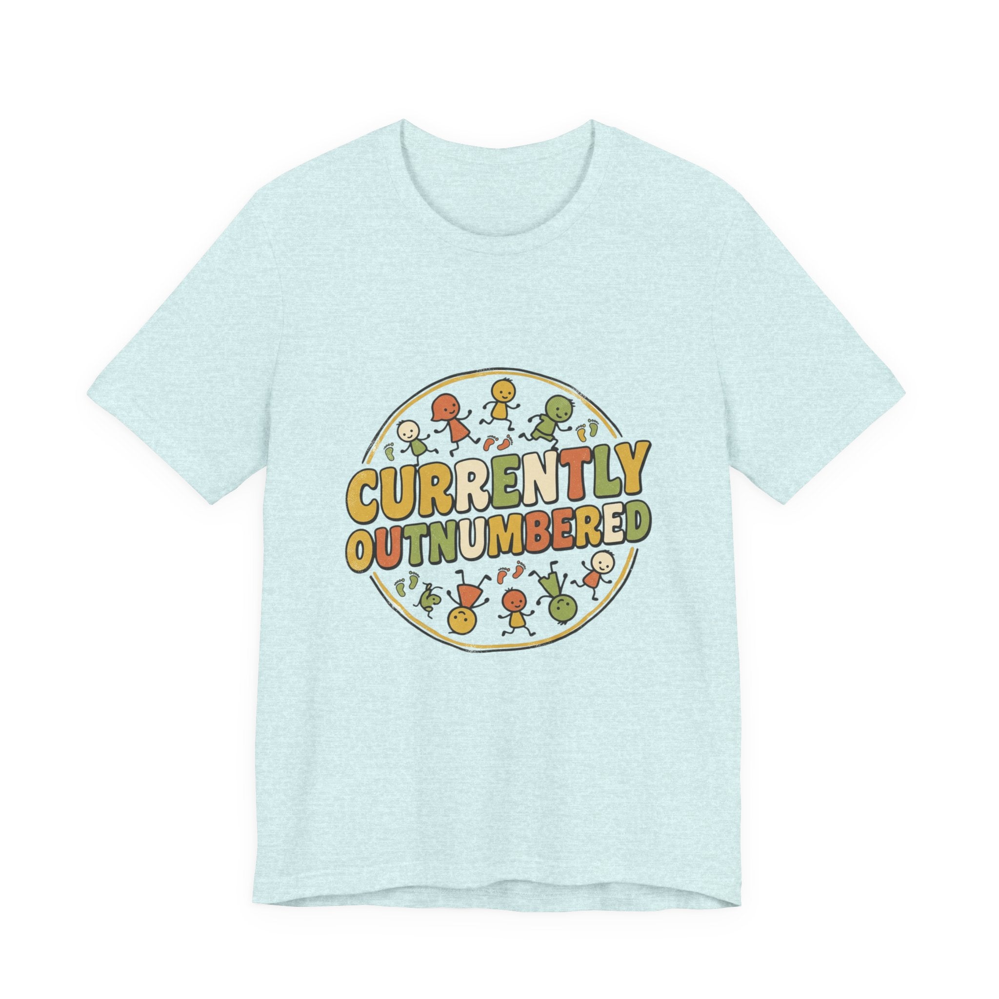 Currently Outnumbered T-Shirt — Funny Family Pregnancy Announcement Tee