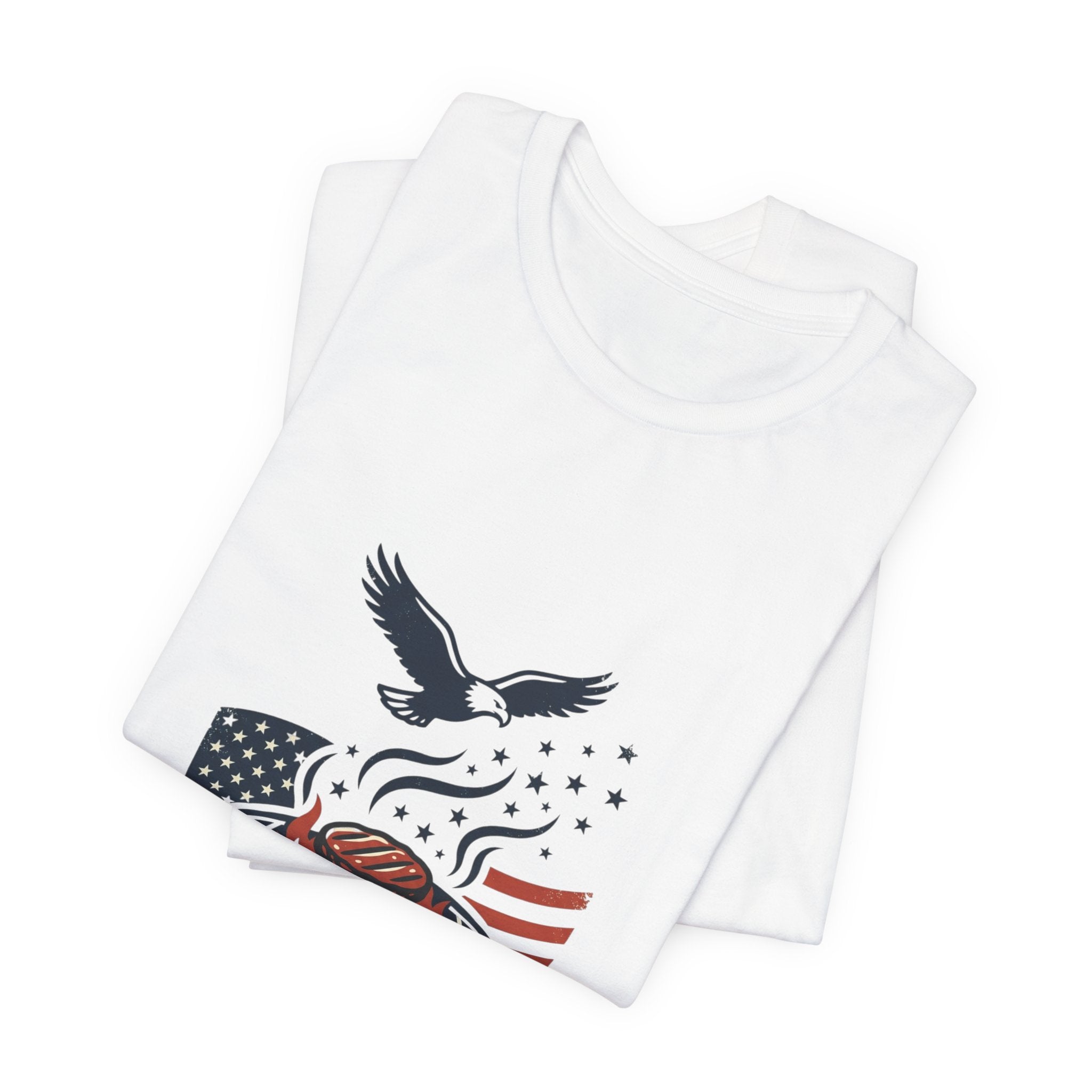 Faith & Freedom BBQ Tee | Patriotic vintage Americana July 4th