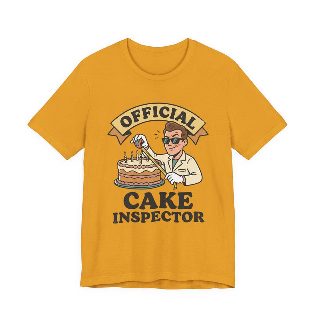 Cake Inspector T-Shirt — "Official Cake Inspector" Funny Baking Tee