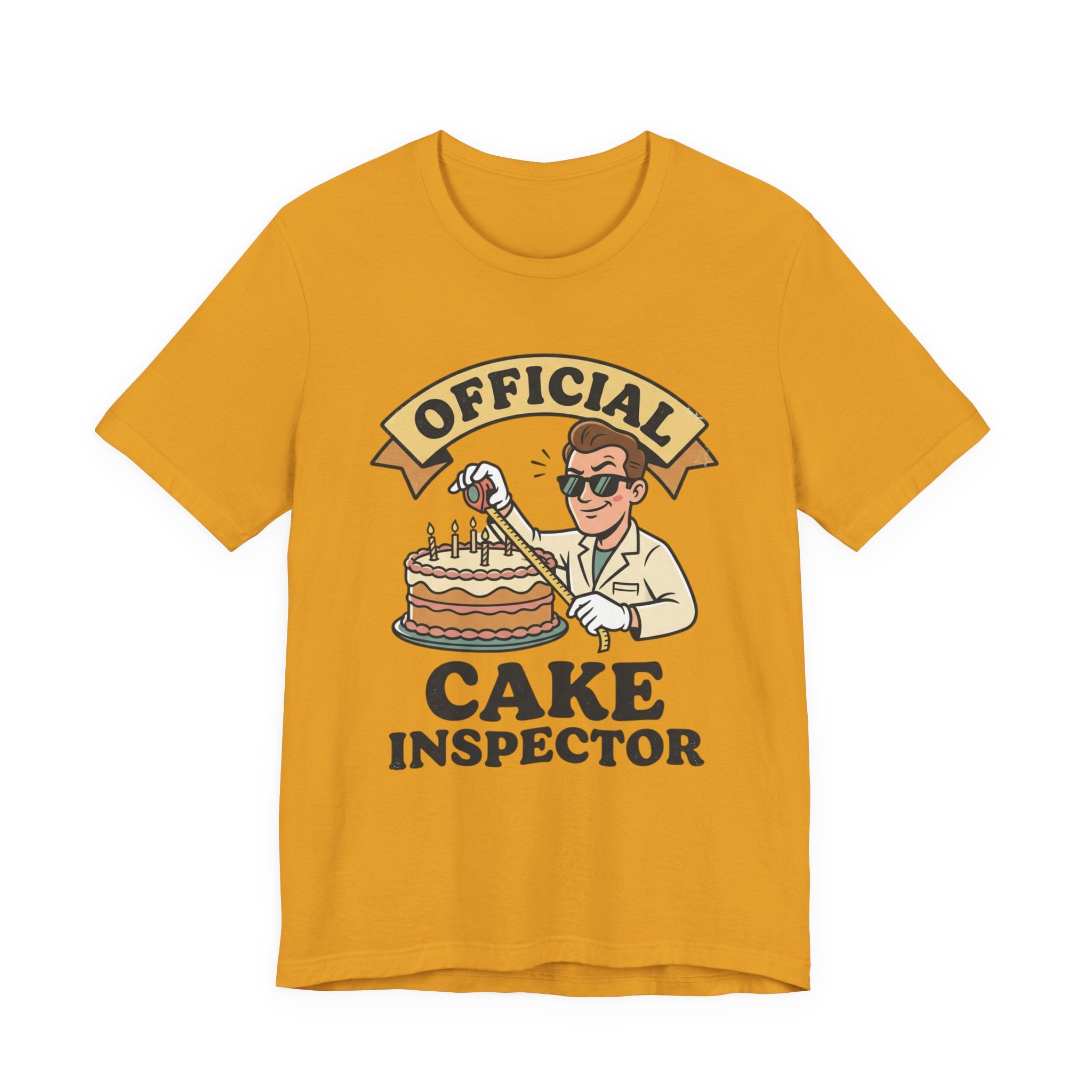 Cake Inspector T-Shirt — "Official Cake Inspector" Funny Baking Tee