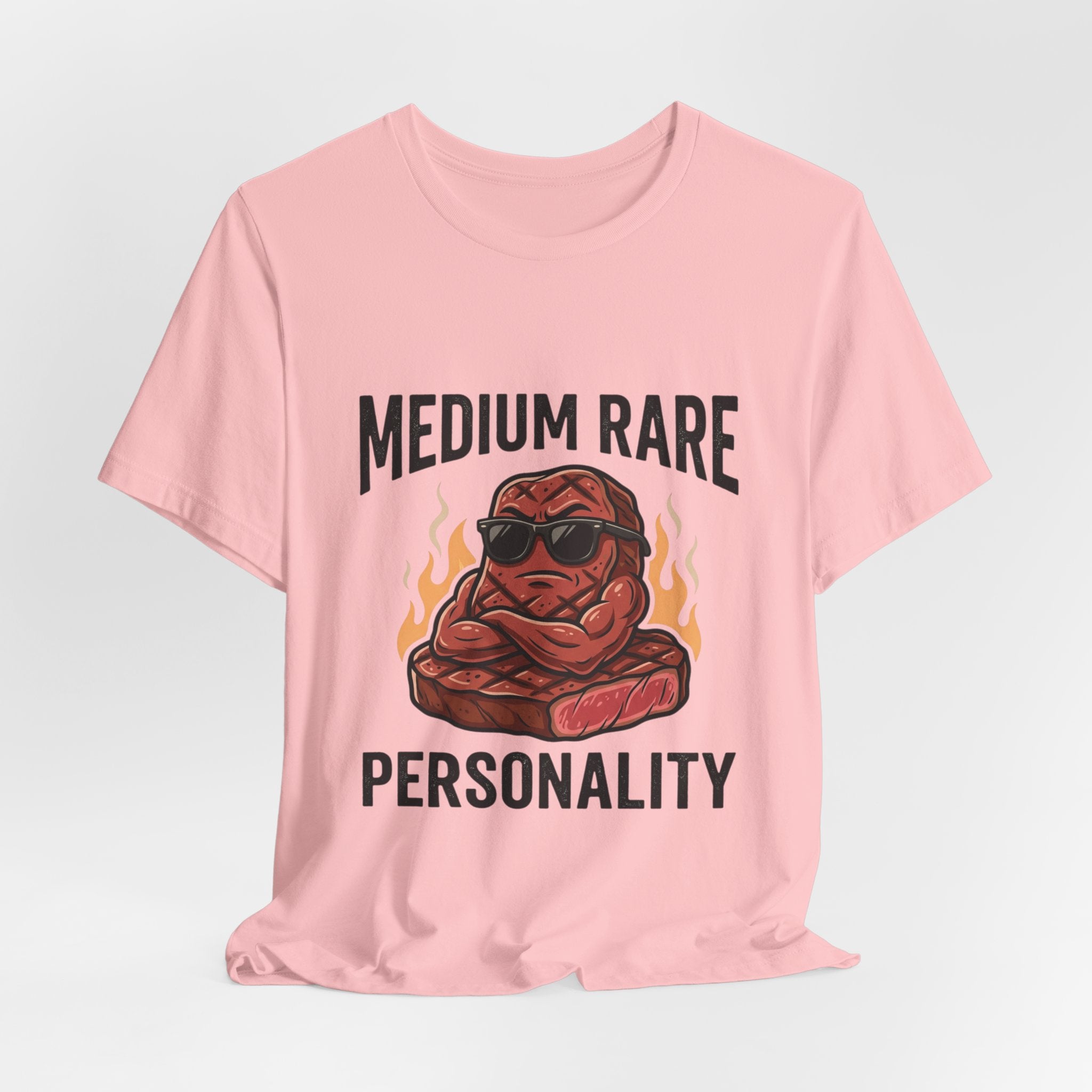 Medium Rare Personality Steak T-Shirt — Funny Grill & BBQ Shirt