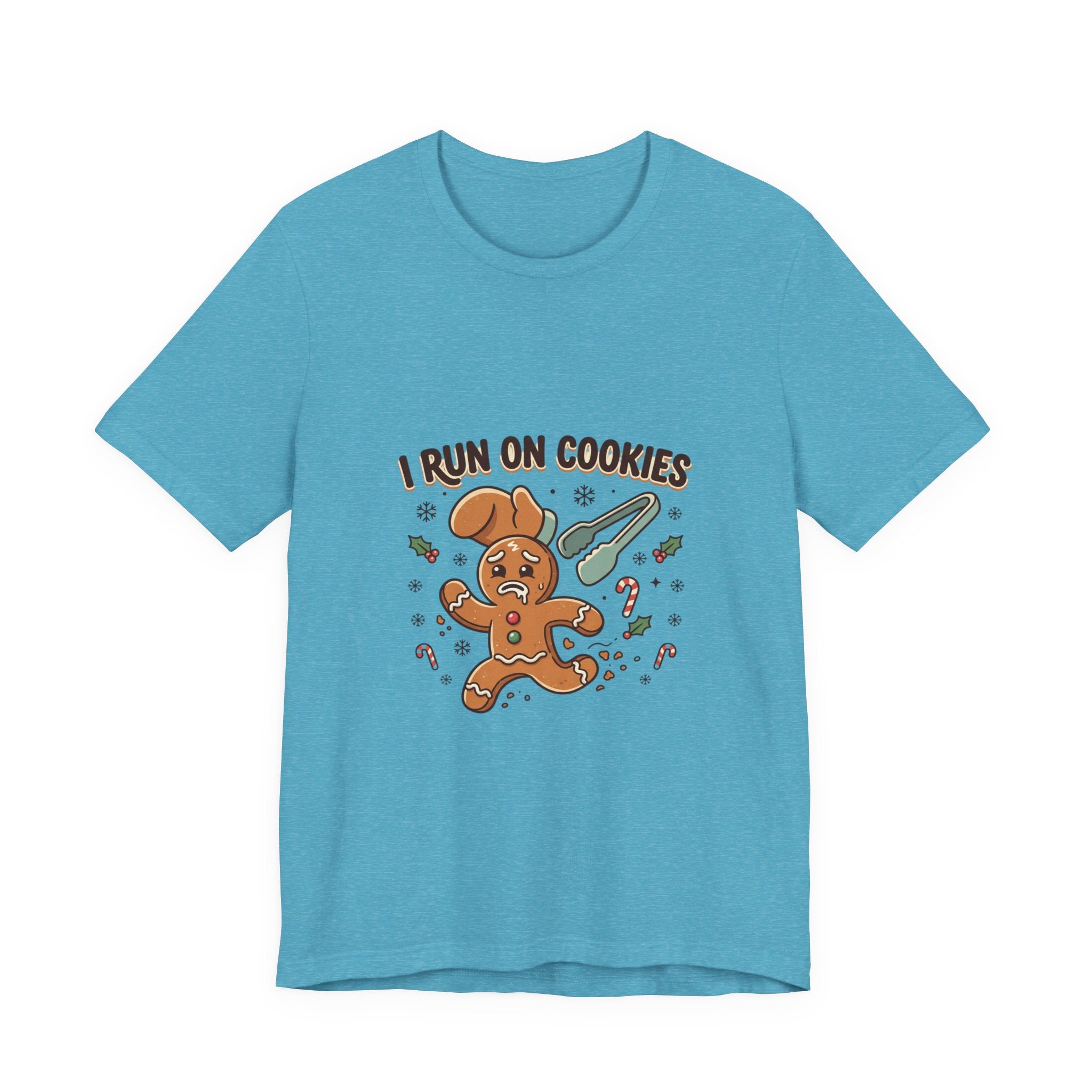 I Run On Cookies Gingerbread Tee — Funny Holiday Christmas Cookie Shirt