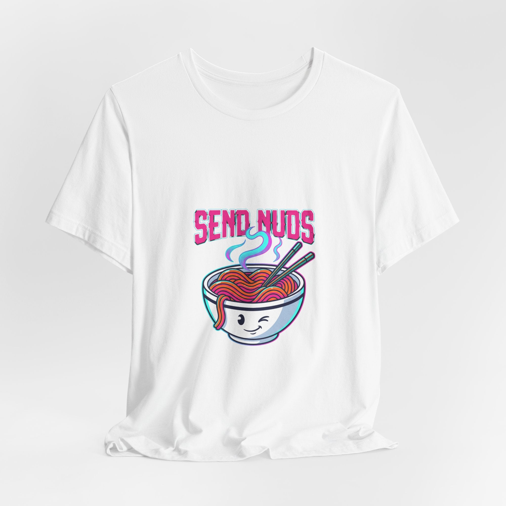 Ramen 'Send Nuds' Graphic Tee — Cute Kawaii Noodle Shirt