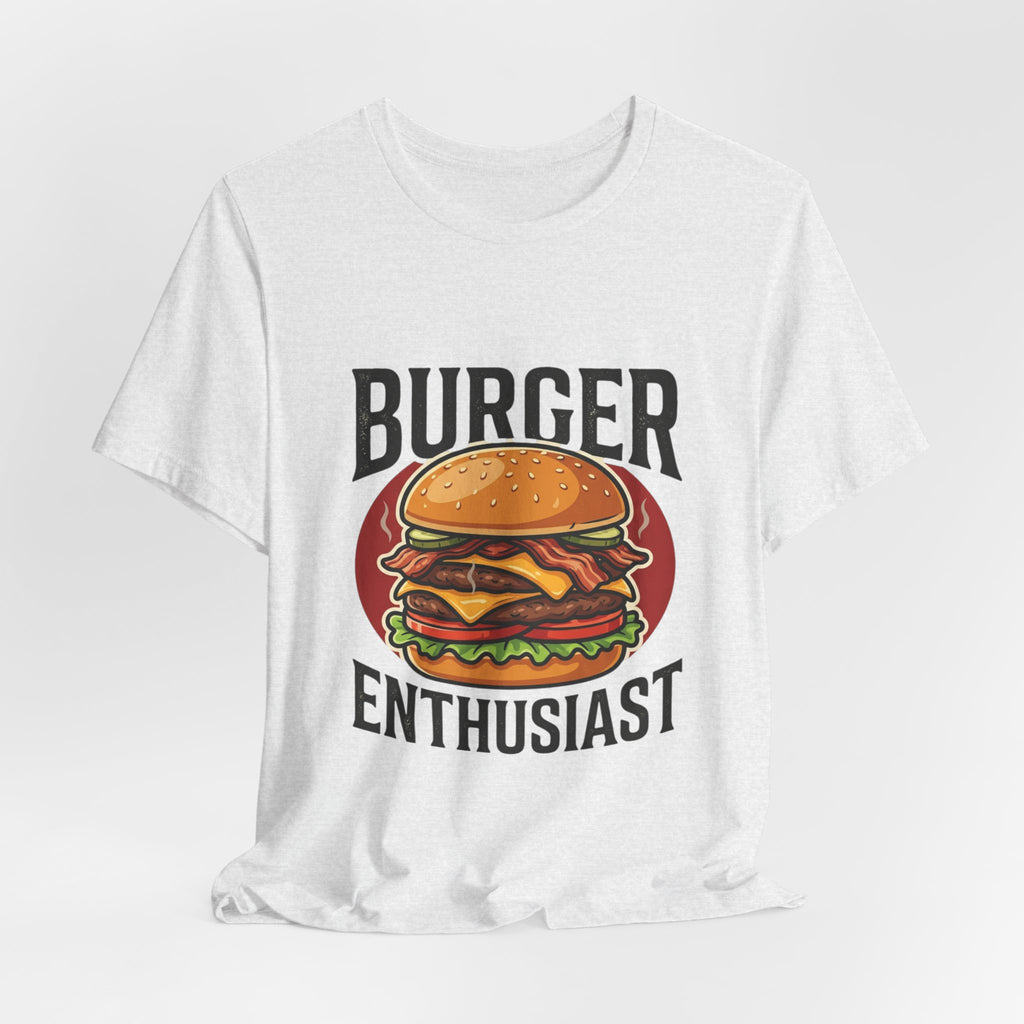 Burger Enthusiast T-Shirt — Retro Cheeseburger Graphic Tee for Foodies