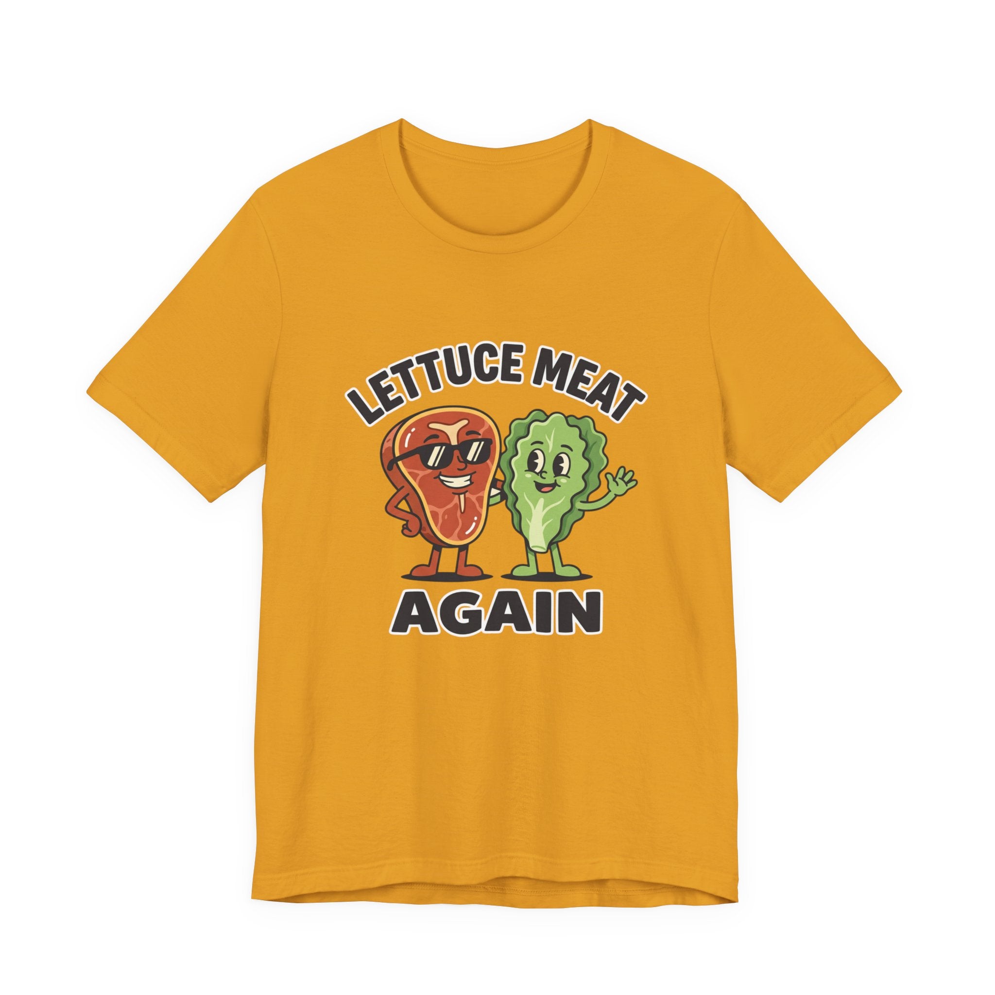 Lettuce Meat Again Tee — Funny Vegan/Meat-Lover Graphic T-Shirt