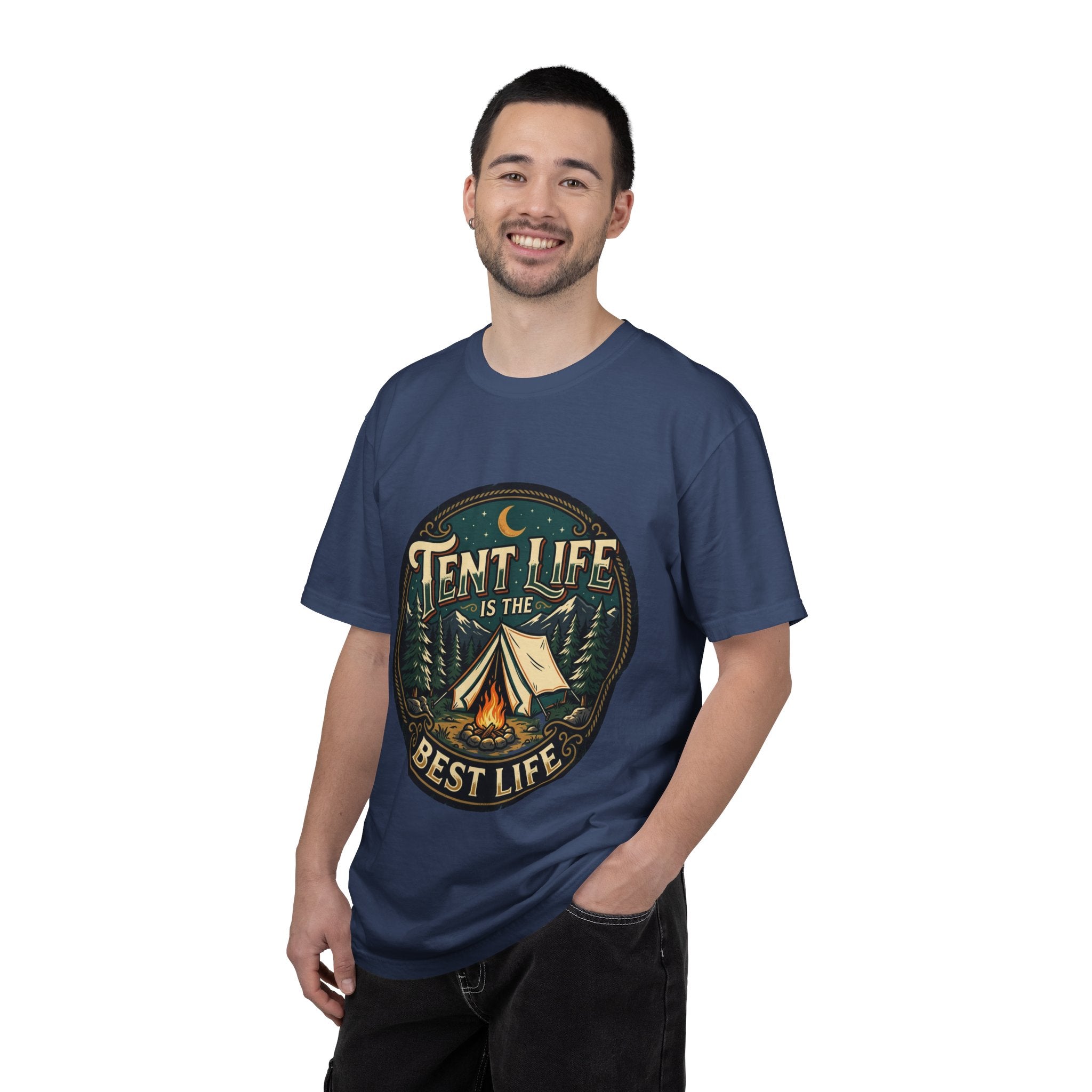 Tent Life T-Shirt — 'Tent Life is the Best Life' Camping Graphic Tee