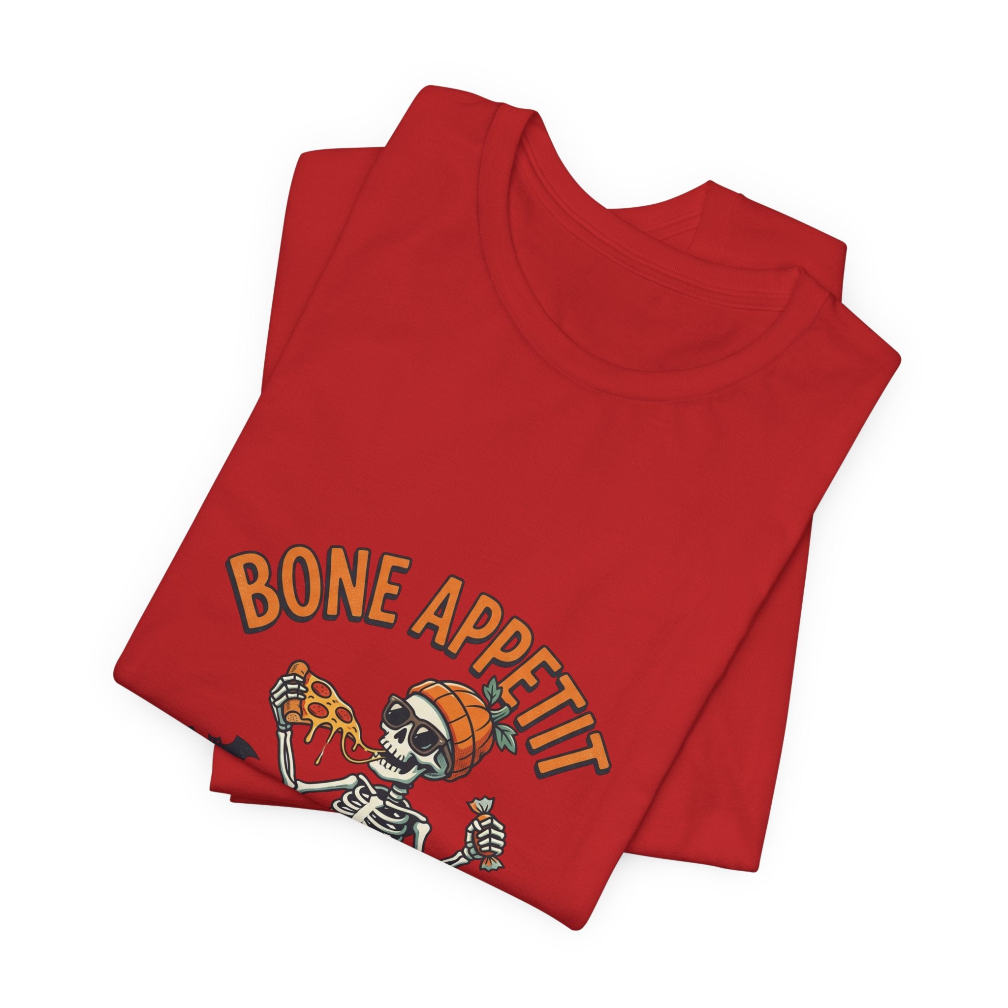 Bone Appetit Halloween T-Shirt — Skeleton Feast of Fright Tee