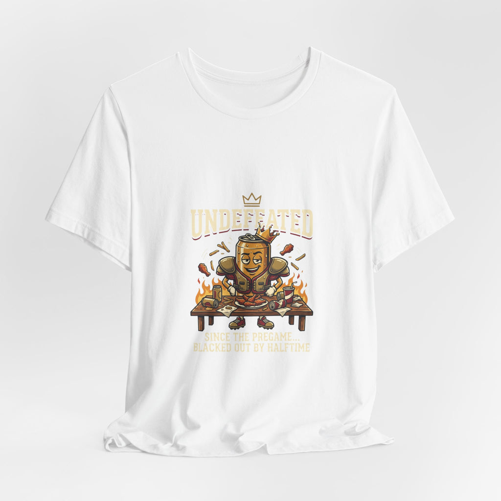 Undefeated Feast Tee — Cartoon King Dining Graphic T-Shirt
