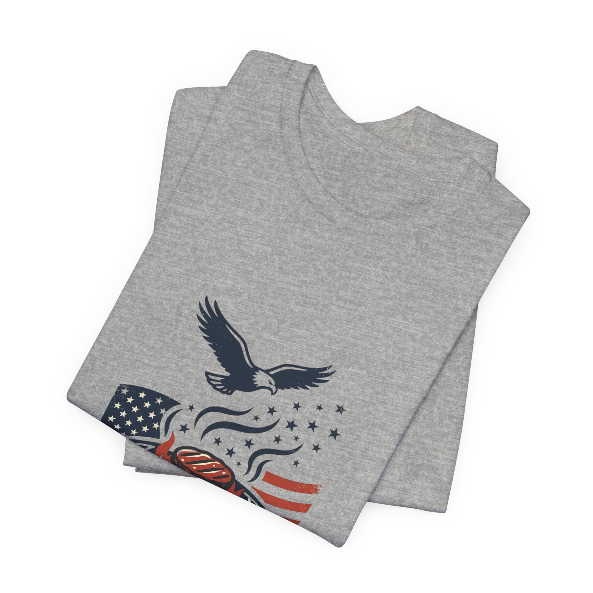 Faith & Freedom BBQ Tee | Patriotic vintage Americana July 4th
