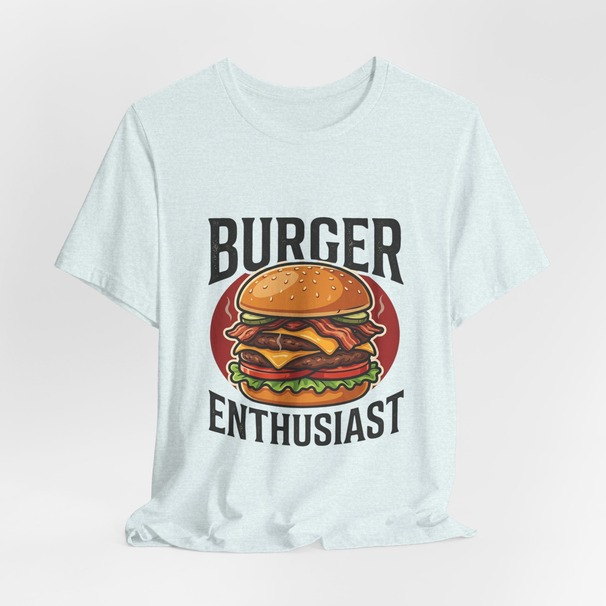 Burger Enthusiast T-Shirt — Retro Cheeseburger Graphic Tee for Foodies
