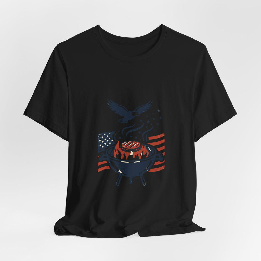 Faith & Freedom BBQ Tee | Patriotic vintage Americana July 4th