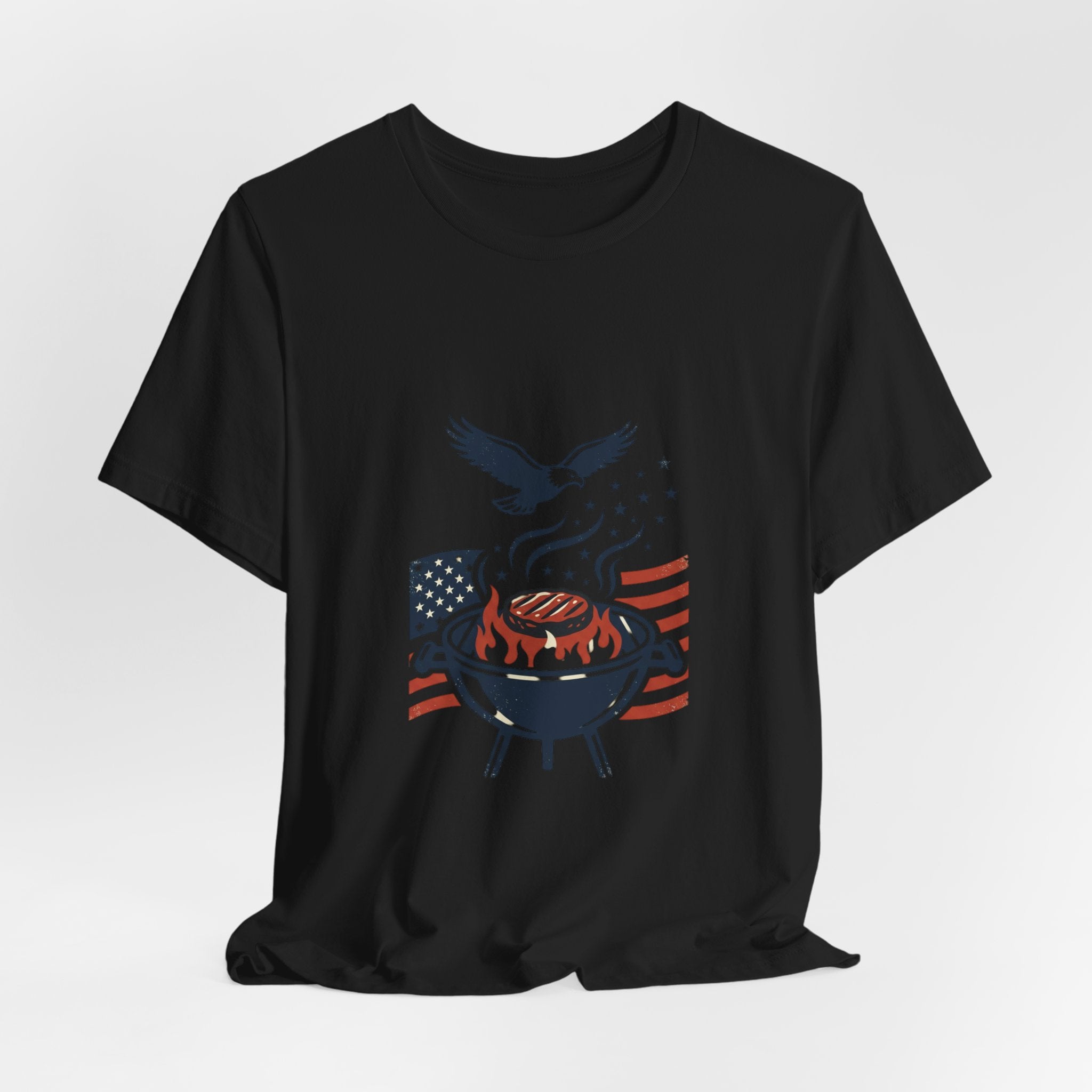 Faith & Freedom BBQ Tee | Patriotic vintage Americana July 4th