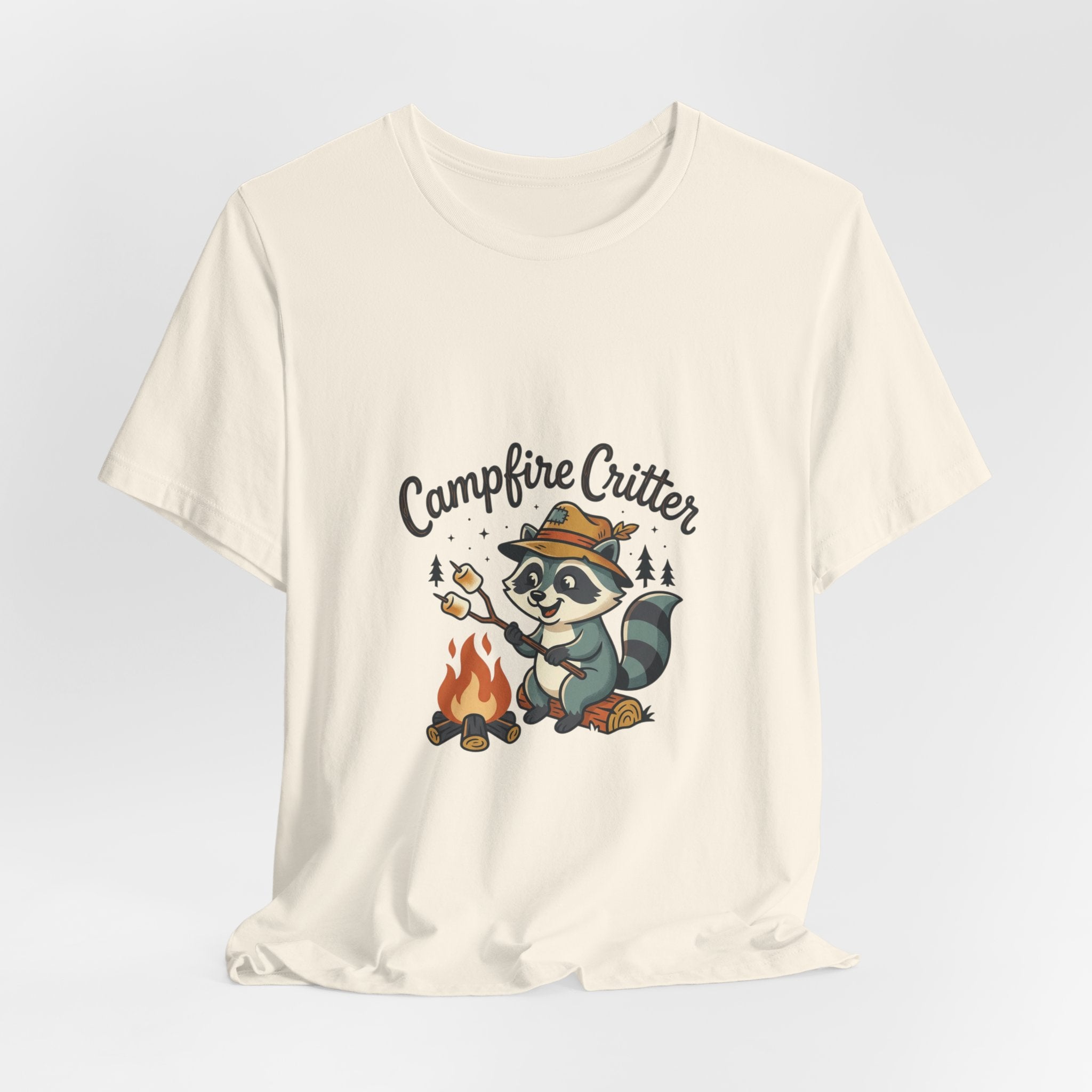 Campfire Critter T‑Shirt — Cute Raccoon Camping Tee