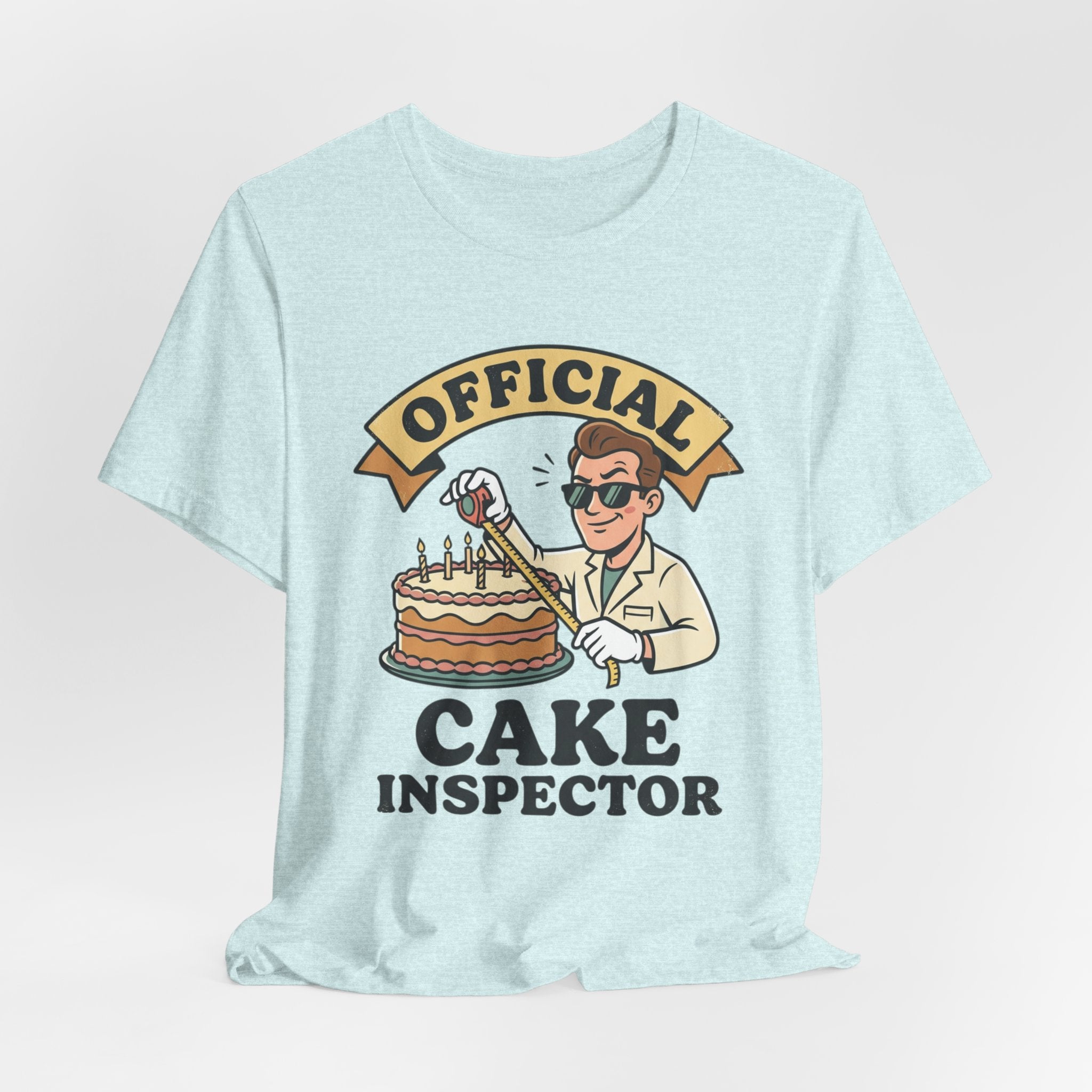 Cake Inspector T-Shirt — "Official Cake Inspector" Funny Baking Tee
