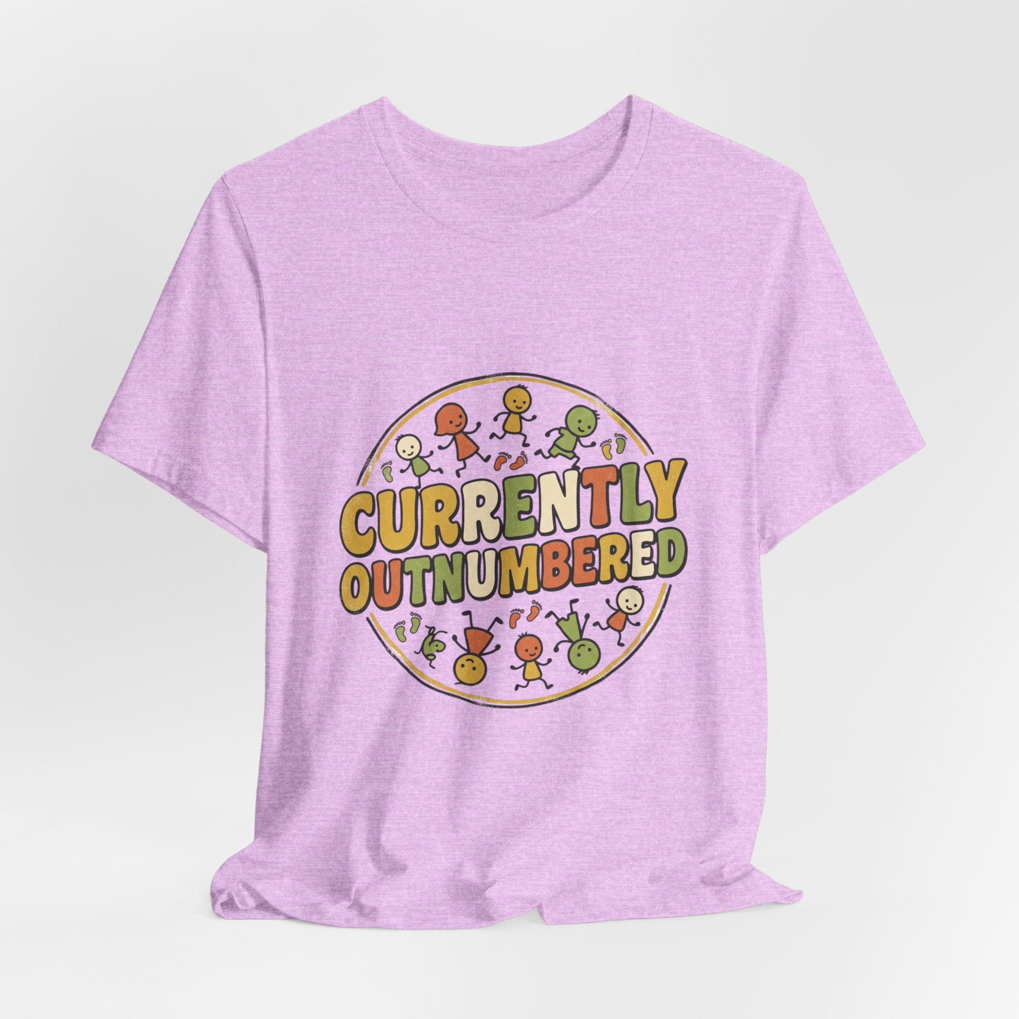 Currently Outnumbered T-Shirt — Funny Family Pregnancy Announcement Tee