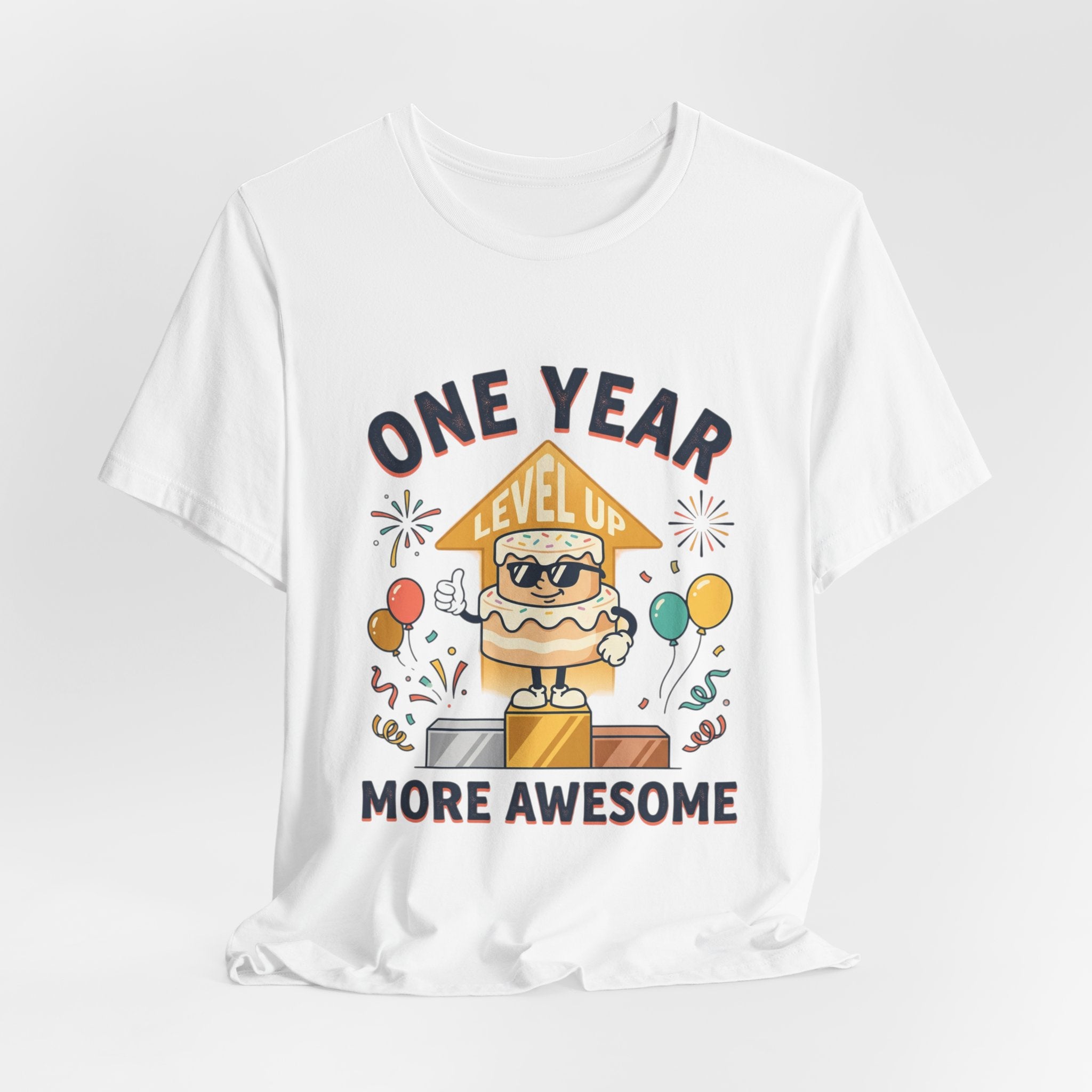 Birthday Baby Tee — "One Year More Awesome" 1st Birthday Shirt