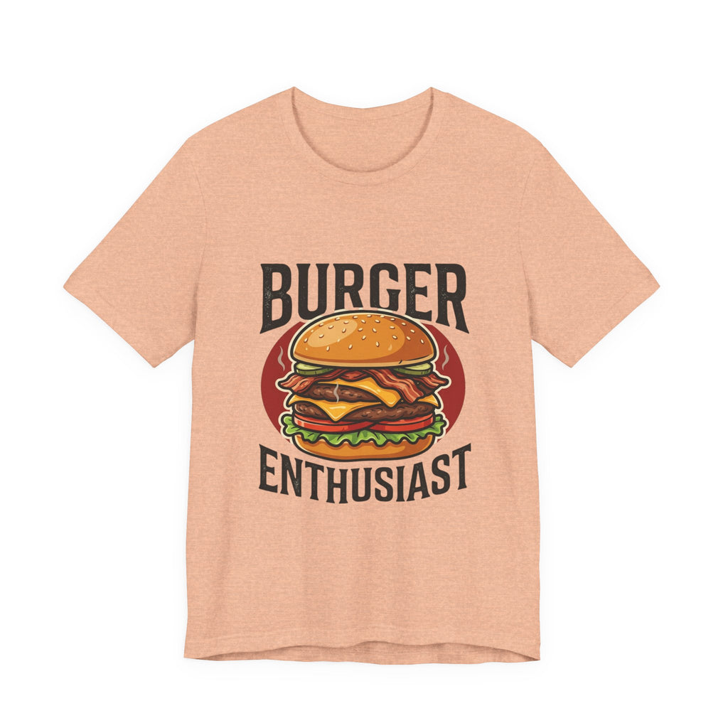 Burger Enthusiast T-Shirt — Retro Cheeseburger Graphic Tee for Foodies